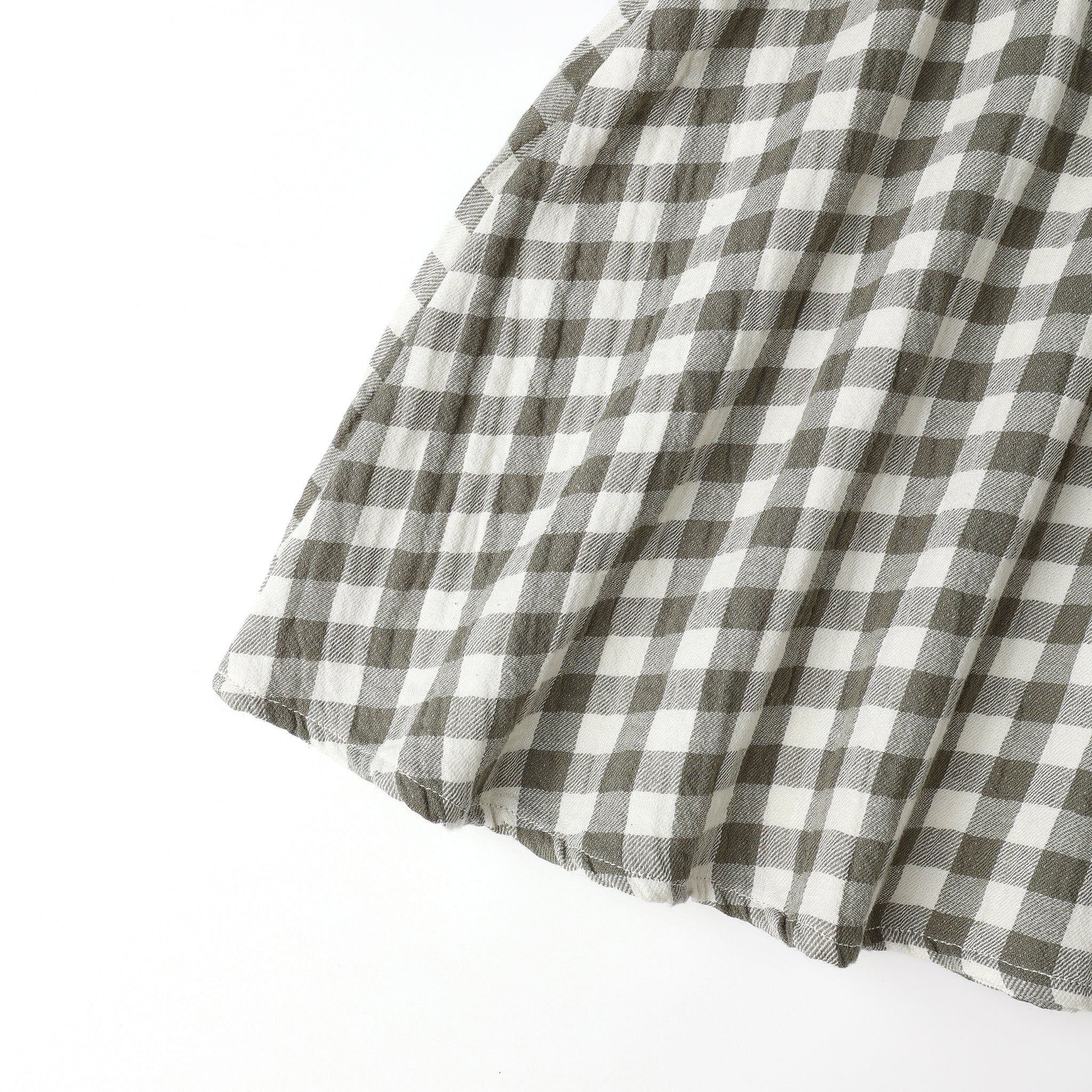 Callie Short Sleeve Dress - Forest Check - Image 6