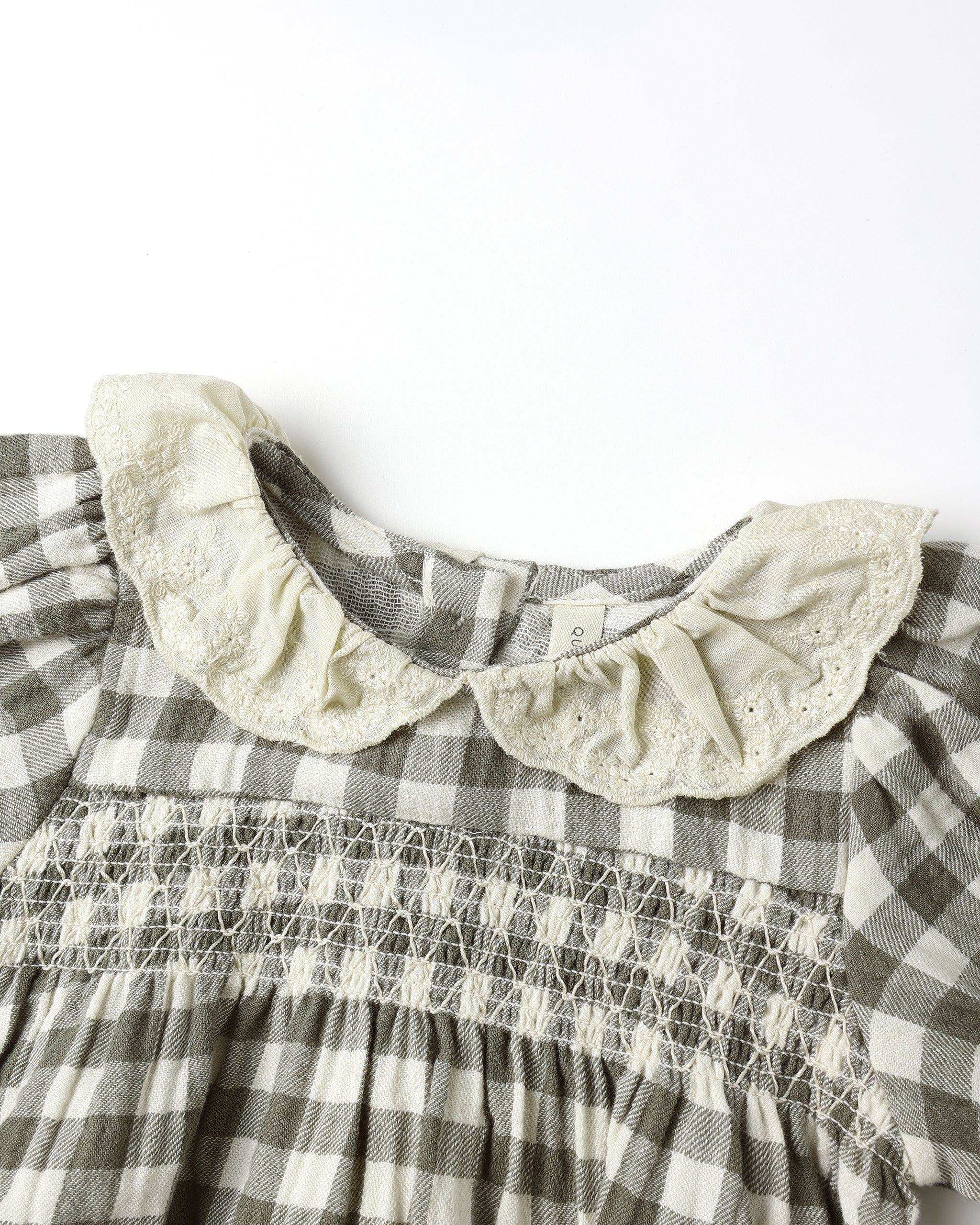 Collared Bubble Jumpsuit - Forest Check - Image 2