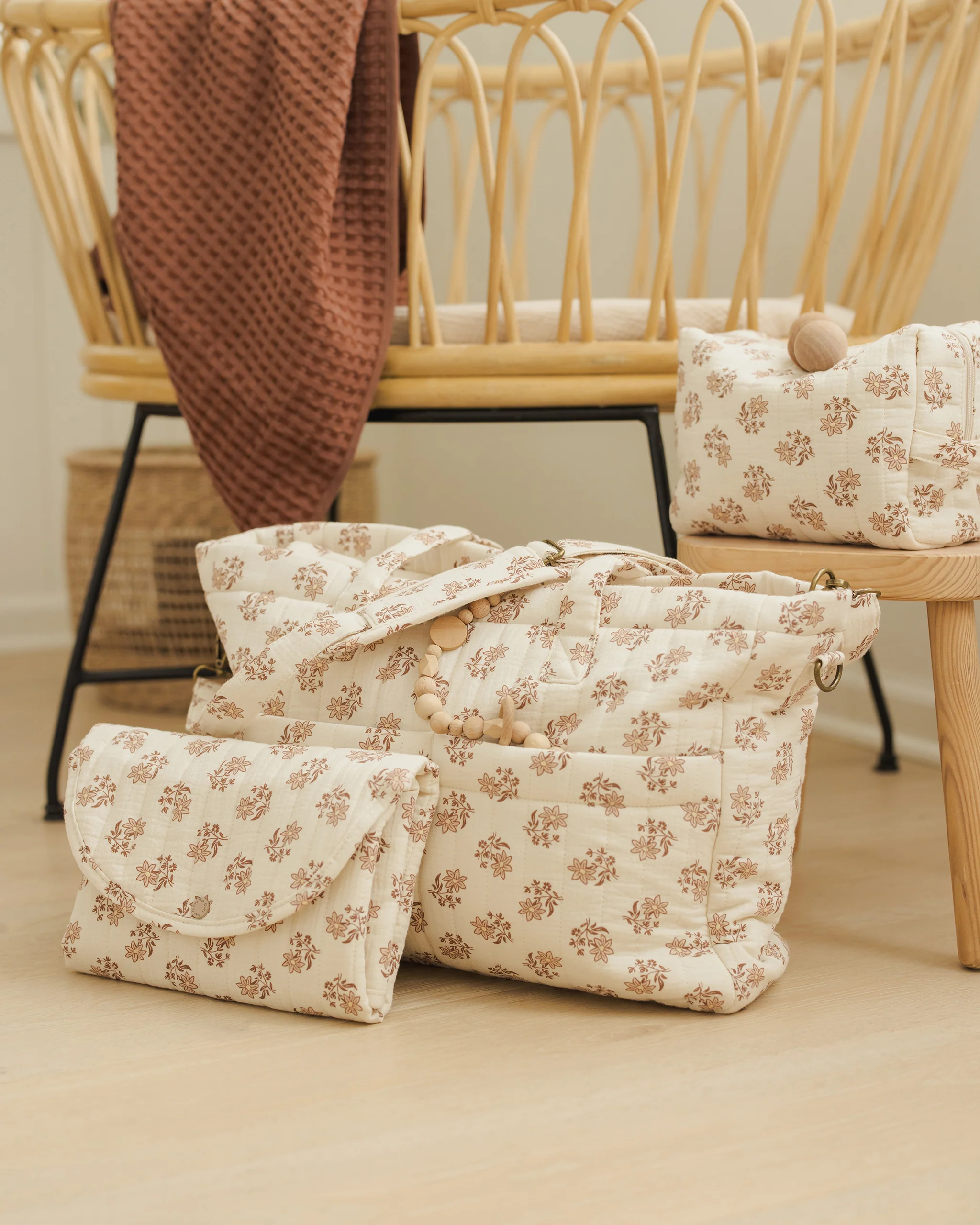 Diaper Bag + Changing Pad Set - Daylily - Image 3