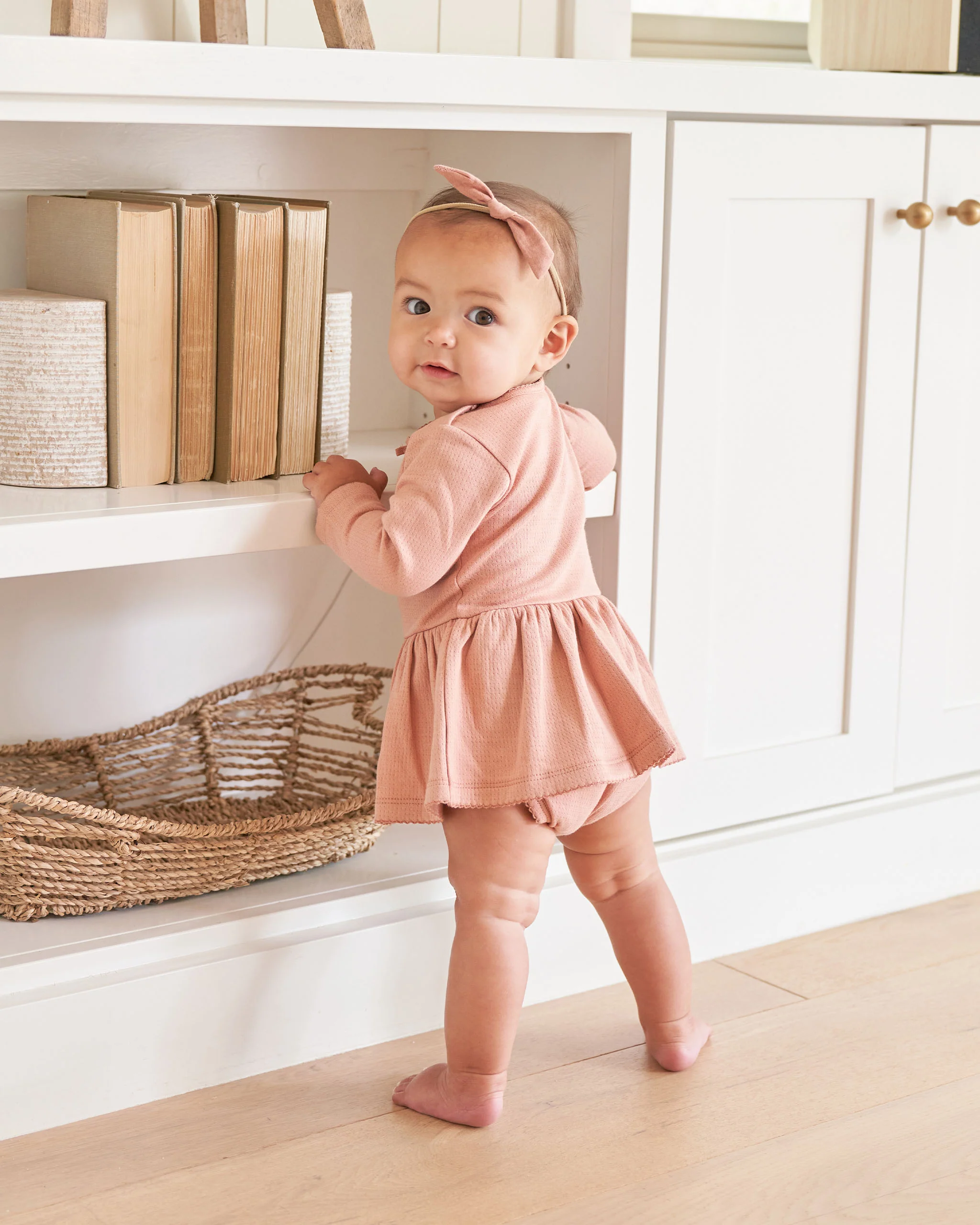Quincy Mae Little Knot Headband - Rose - Image 2