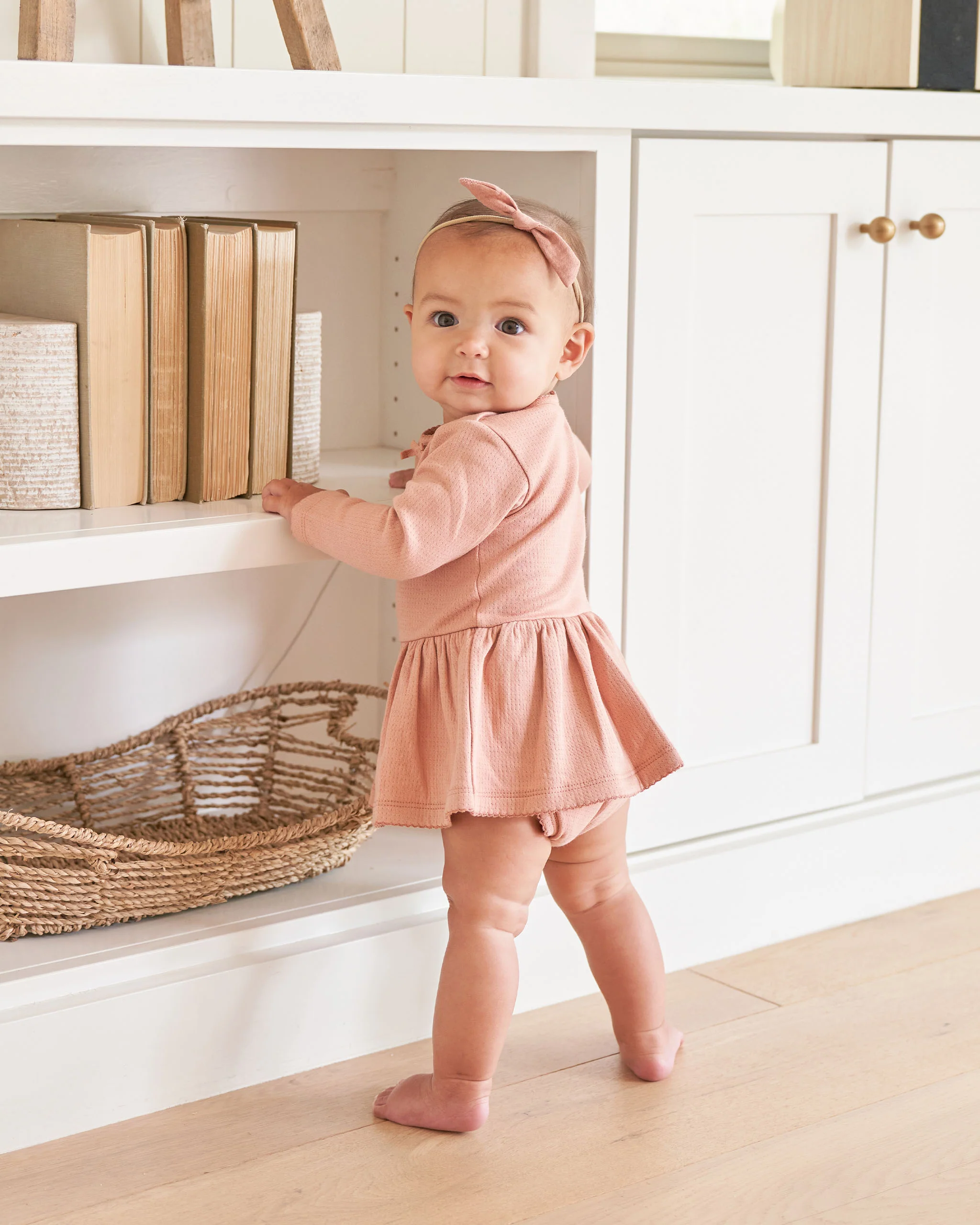 Quincy Mae Little Knot Headband - Rose - Image 3