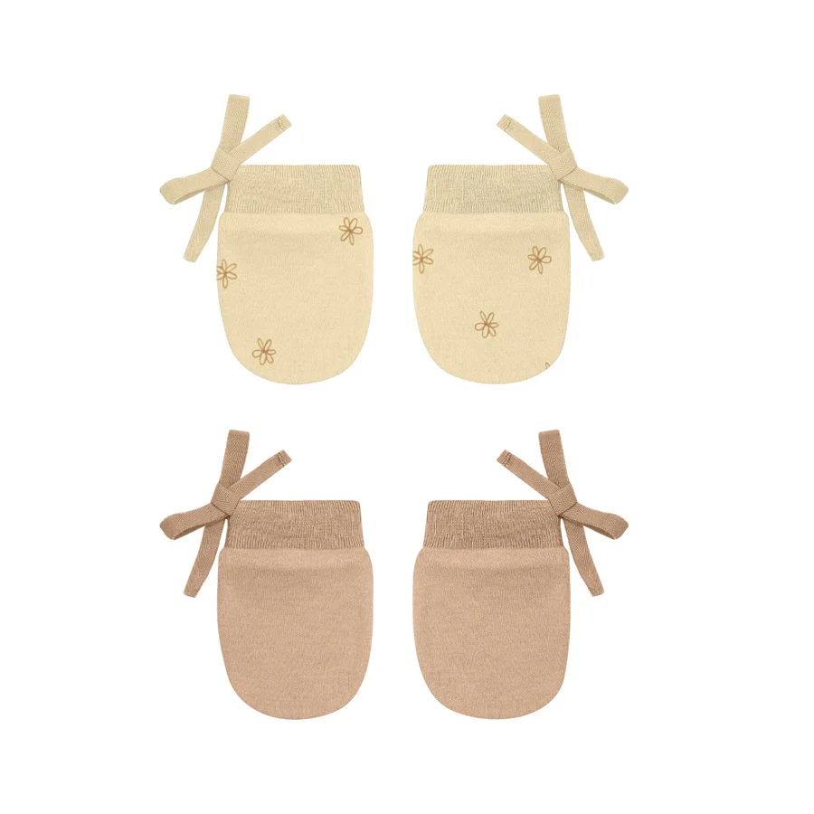 Quincy Mae No Scratch Mittens | Blossom, Apricot