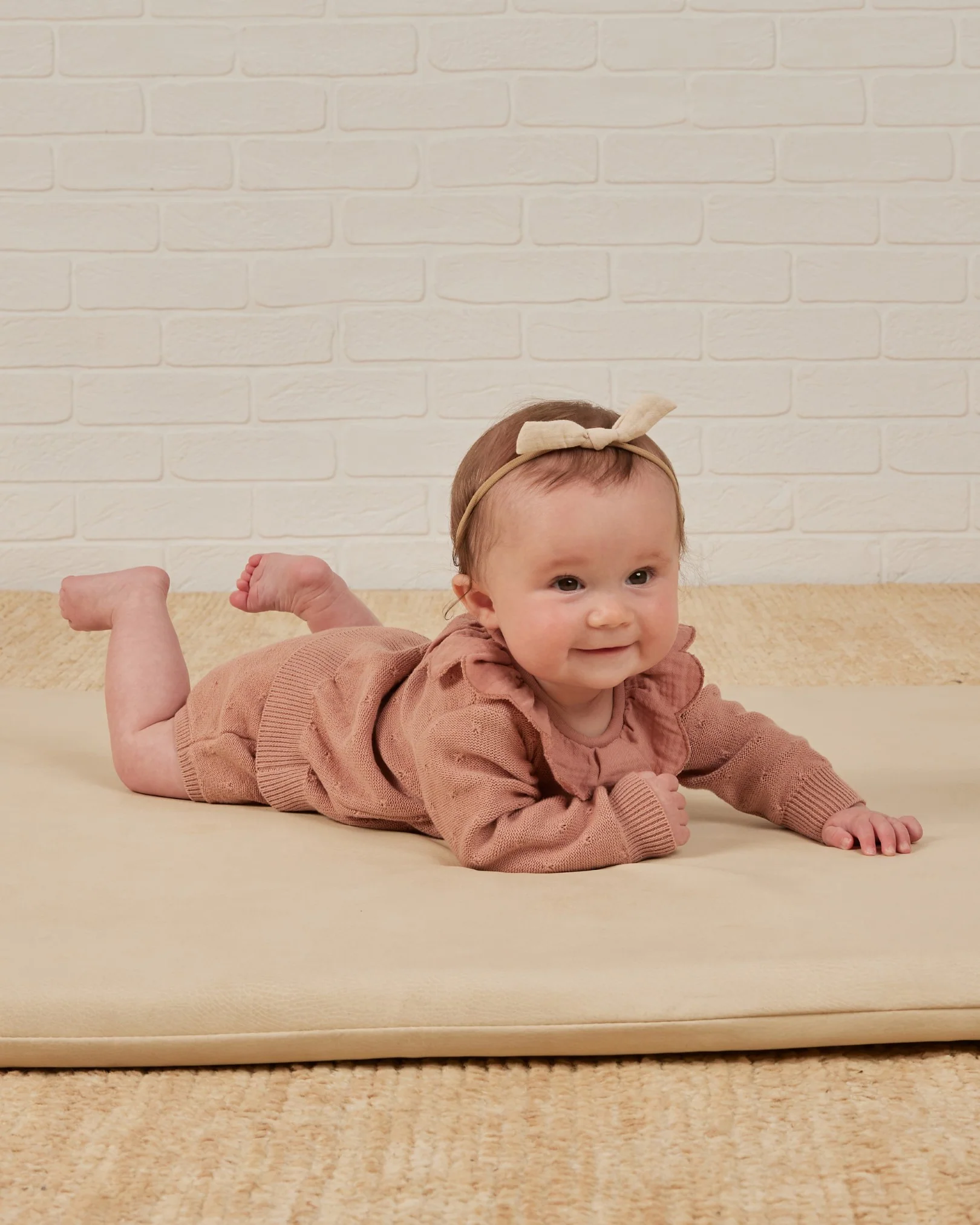 Quincy Mae Petal Knit Sweater - Rose - Image 3