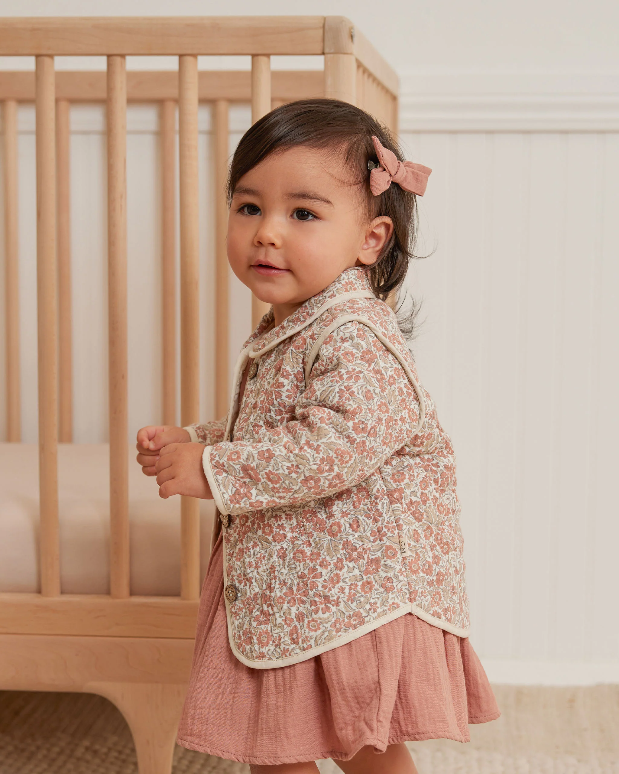 Quincy Mae Quilted Jacket - Rose Garden - Image 2