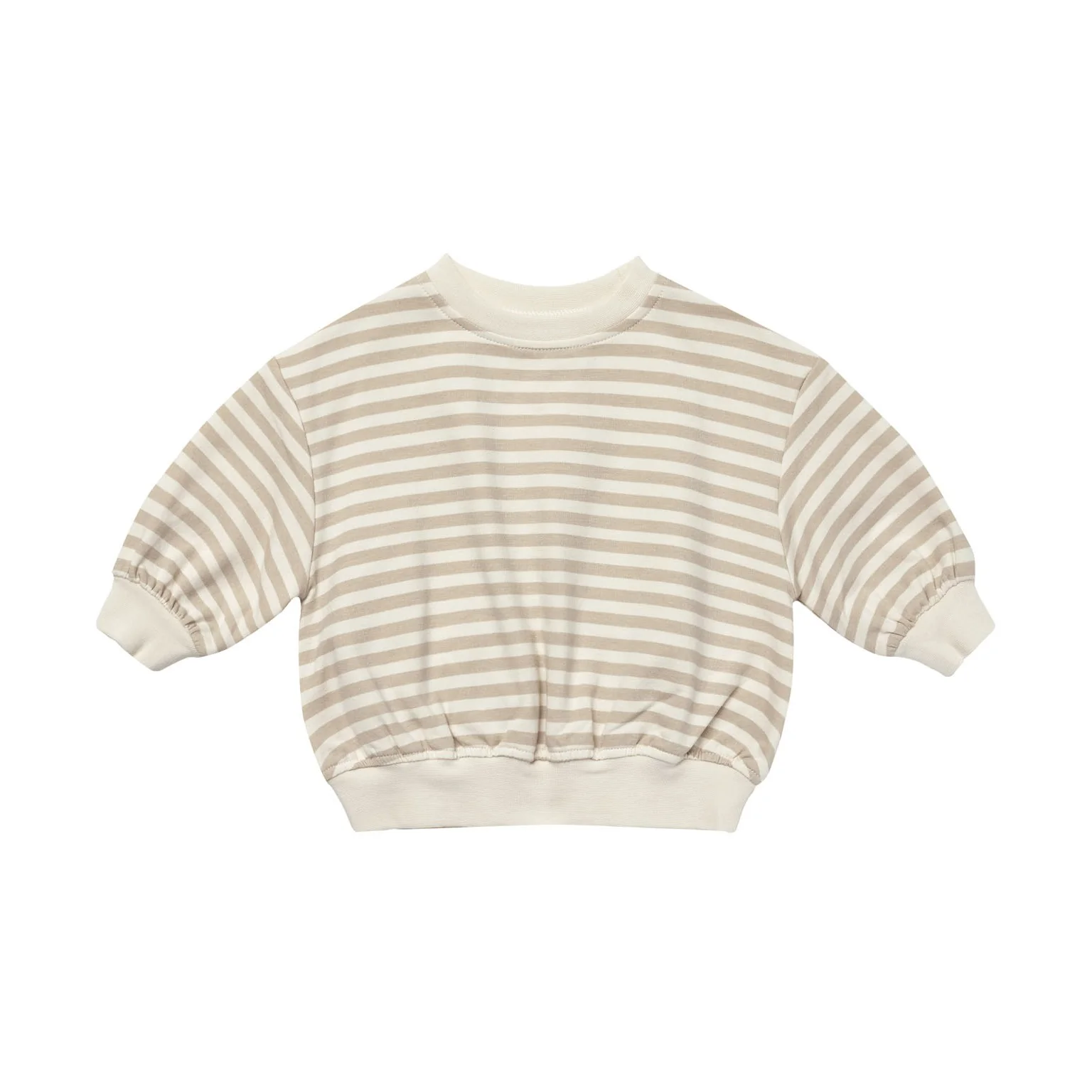 Relaxed Fleece Sweatshirt - Sand Stripe