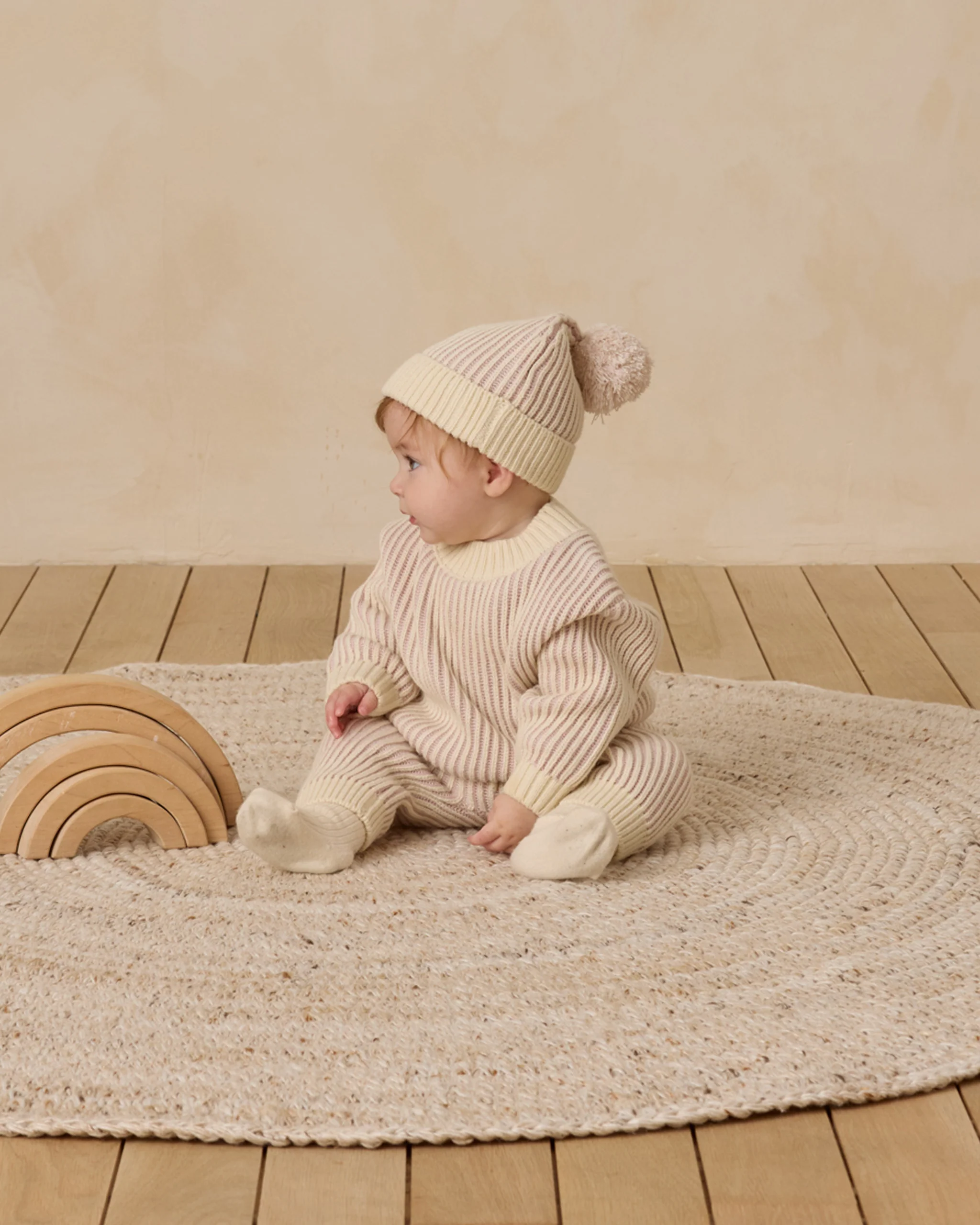 Chunky Knit Pant - Lilac - Image 3
