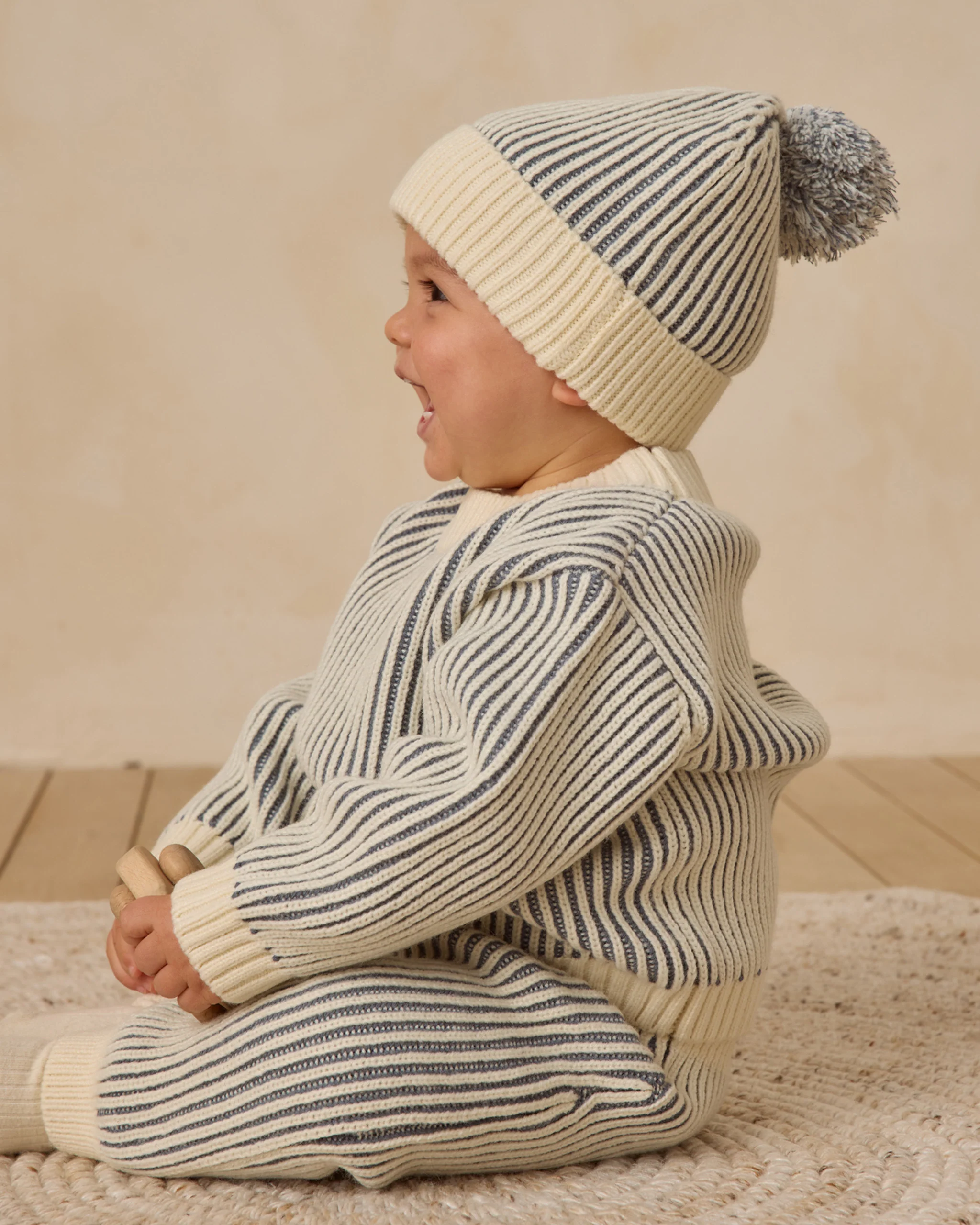 Relaxed Knit Sweater - Ocean - Image 3