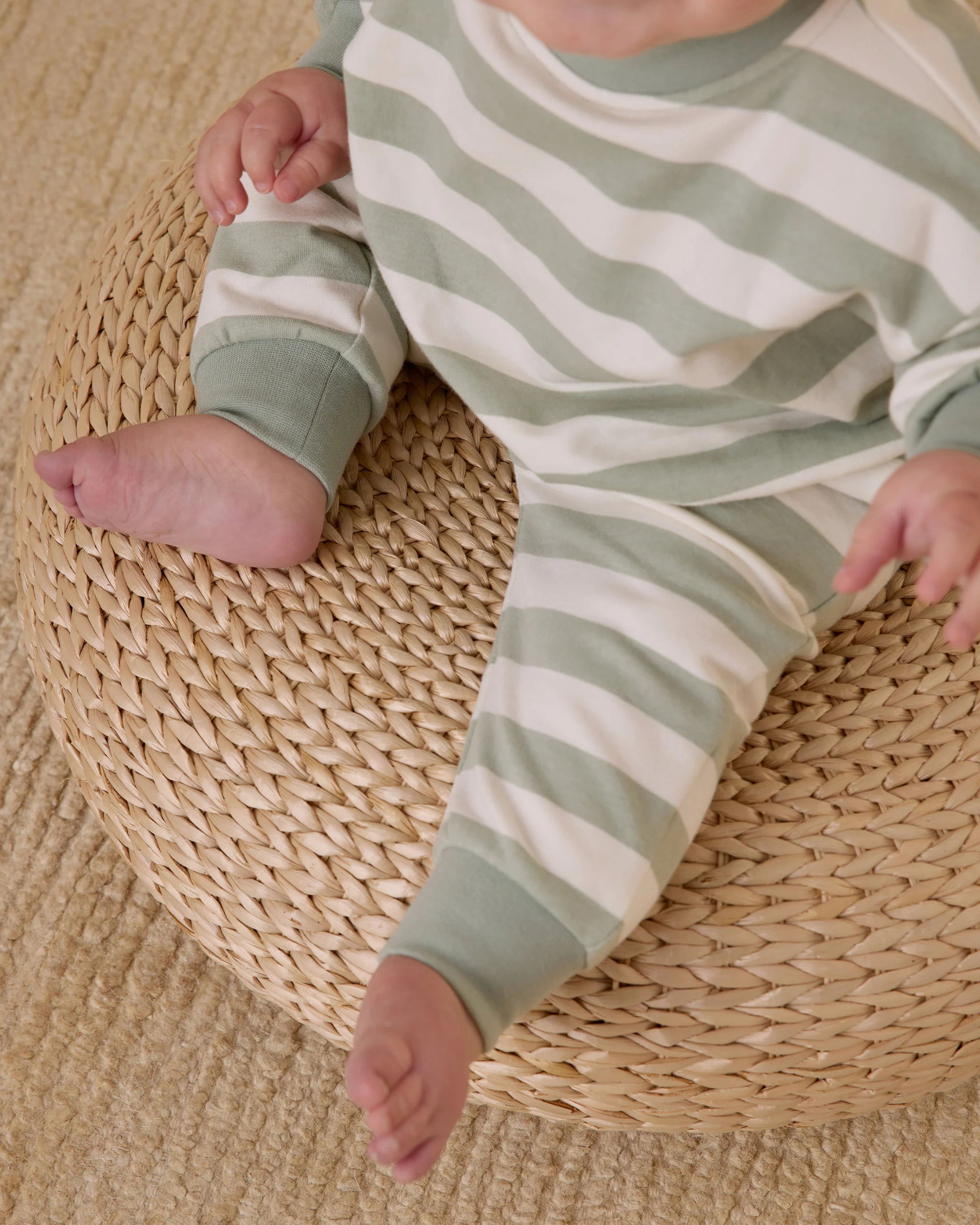 Relaxed Sweatpant - Sage Stripe - Image 2
