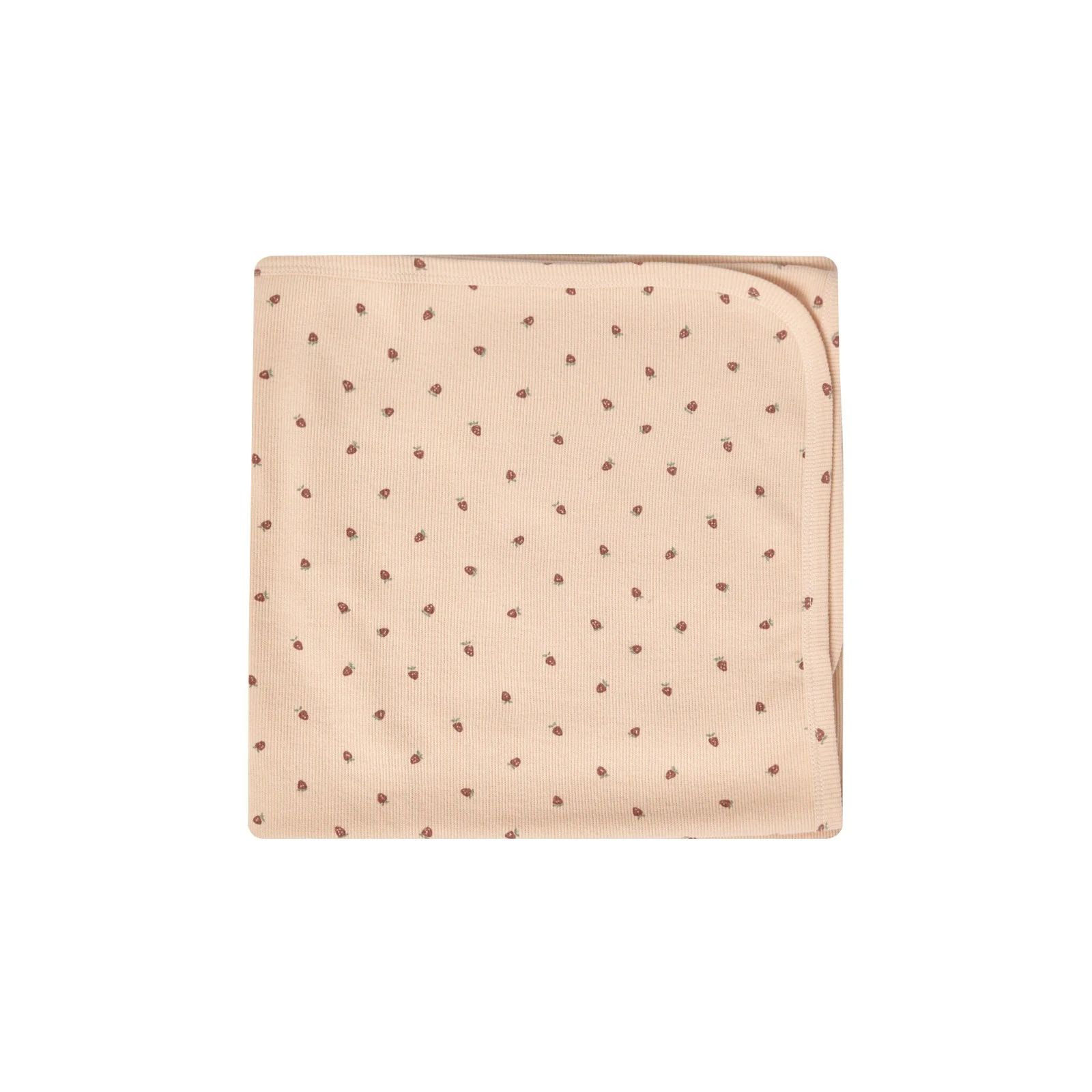 Quincy Mae Ribbed Baby Blanket - Strawberries