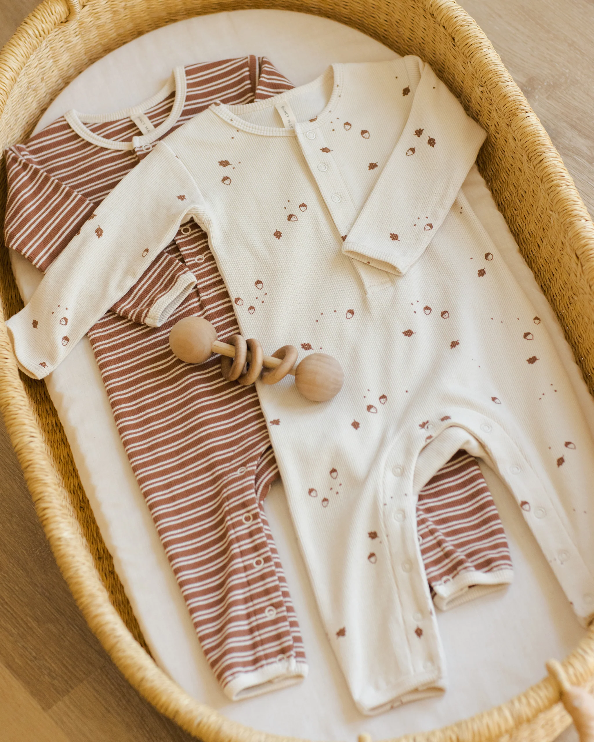 Ribbed Baby Jumpsuit - Acorns - Image 2