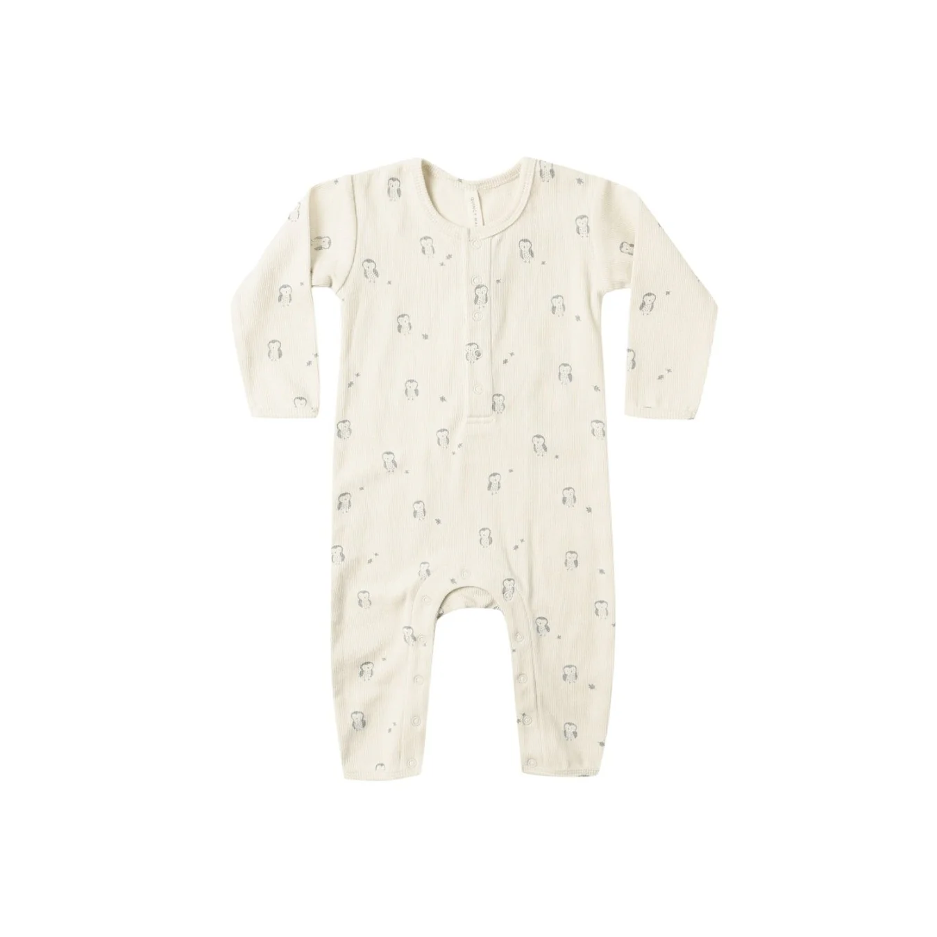 Ribbed Baby Jumpsuit - Owls