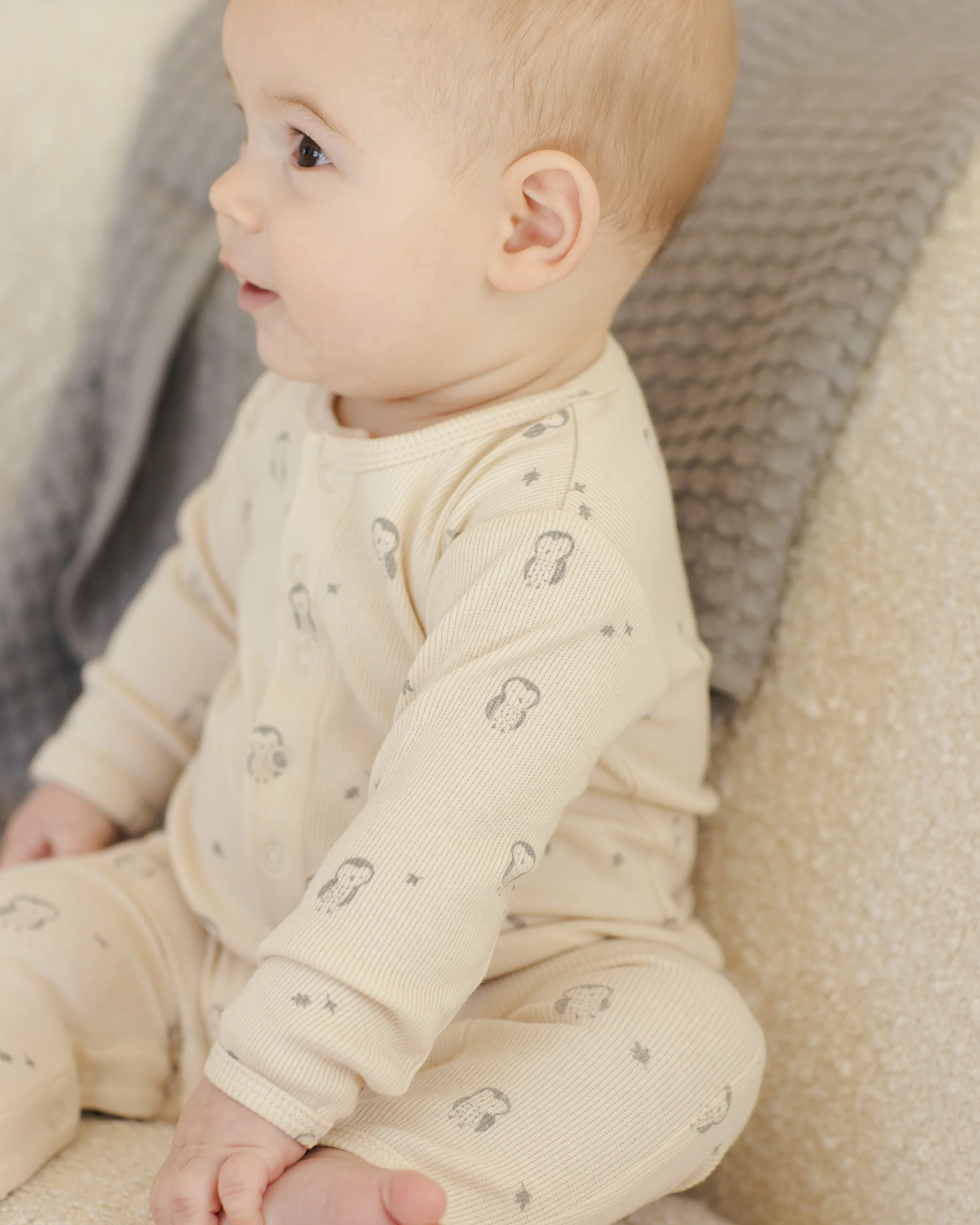 Ribbed Baby Jumpsuit - Owls - Image 4
