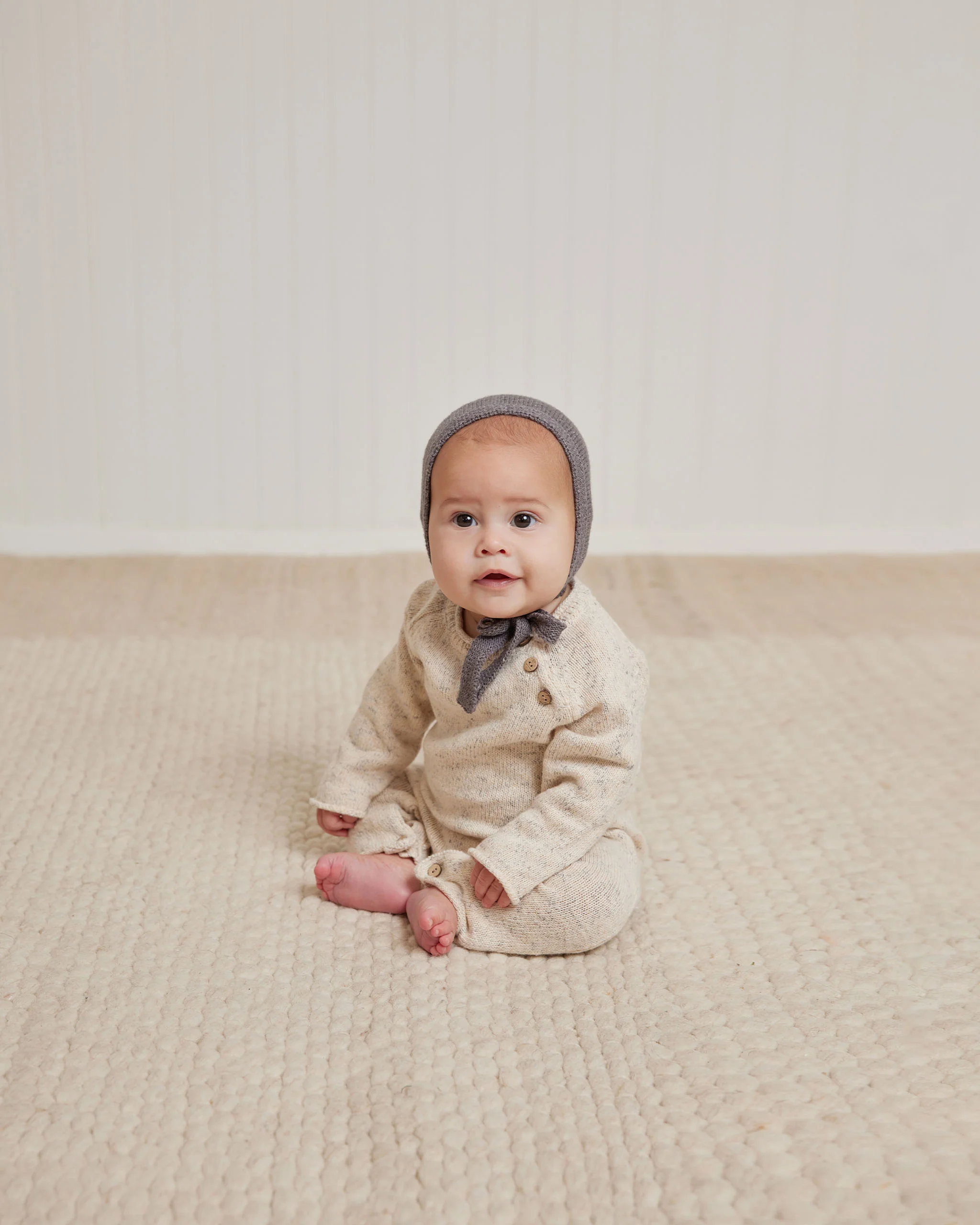 Speckled Knit Jumpsuit - Natural - Image 4