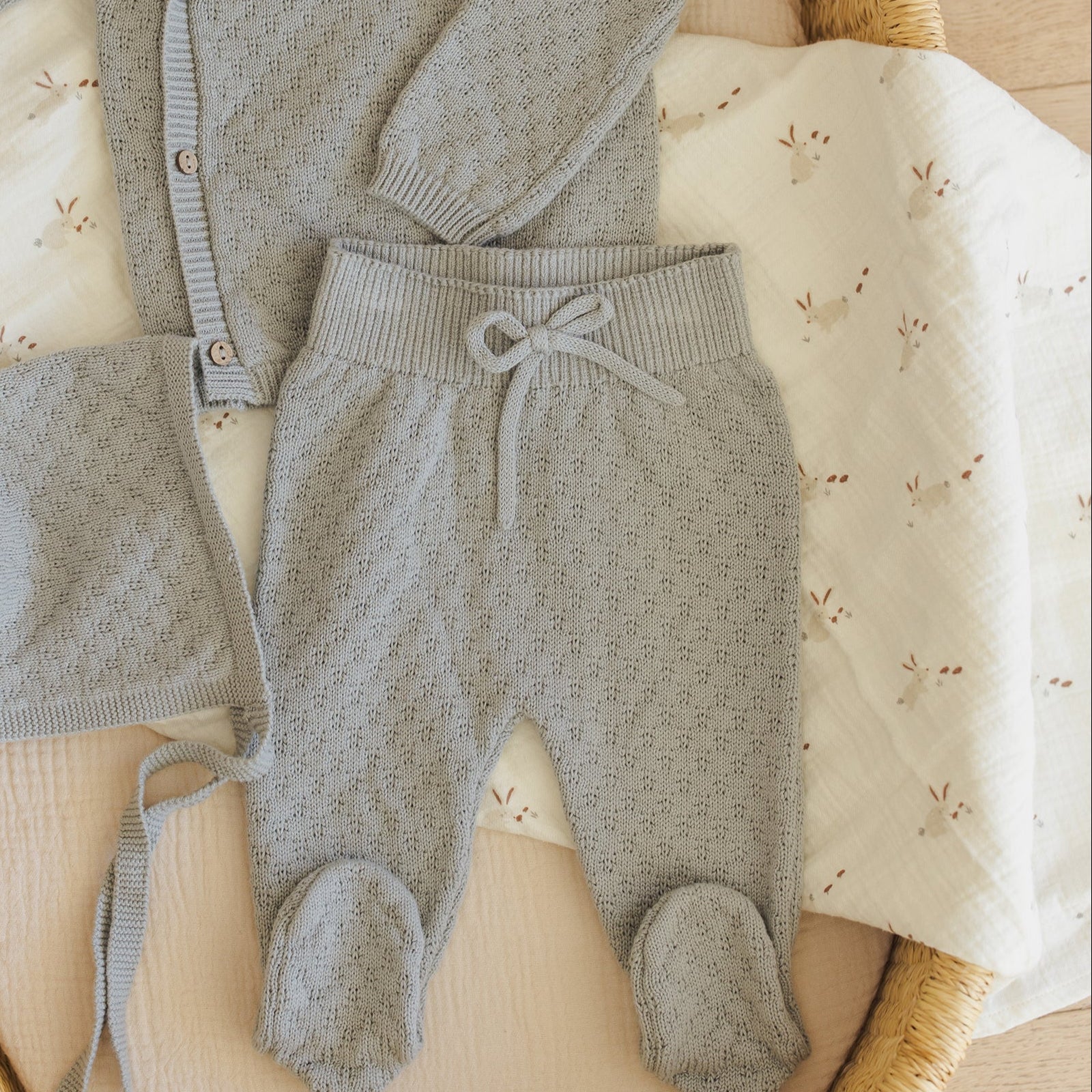 Woven Swaddle - Bunnies - Image 2