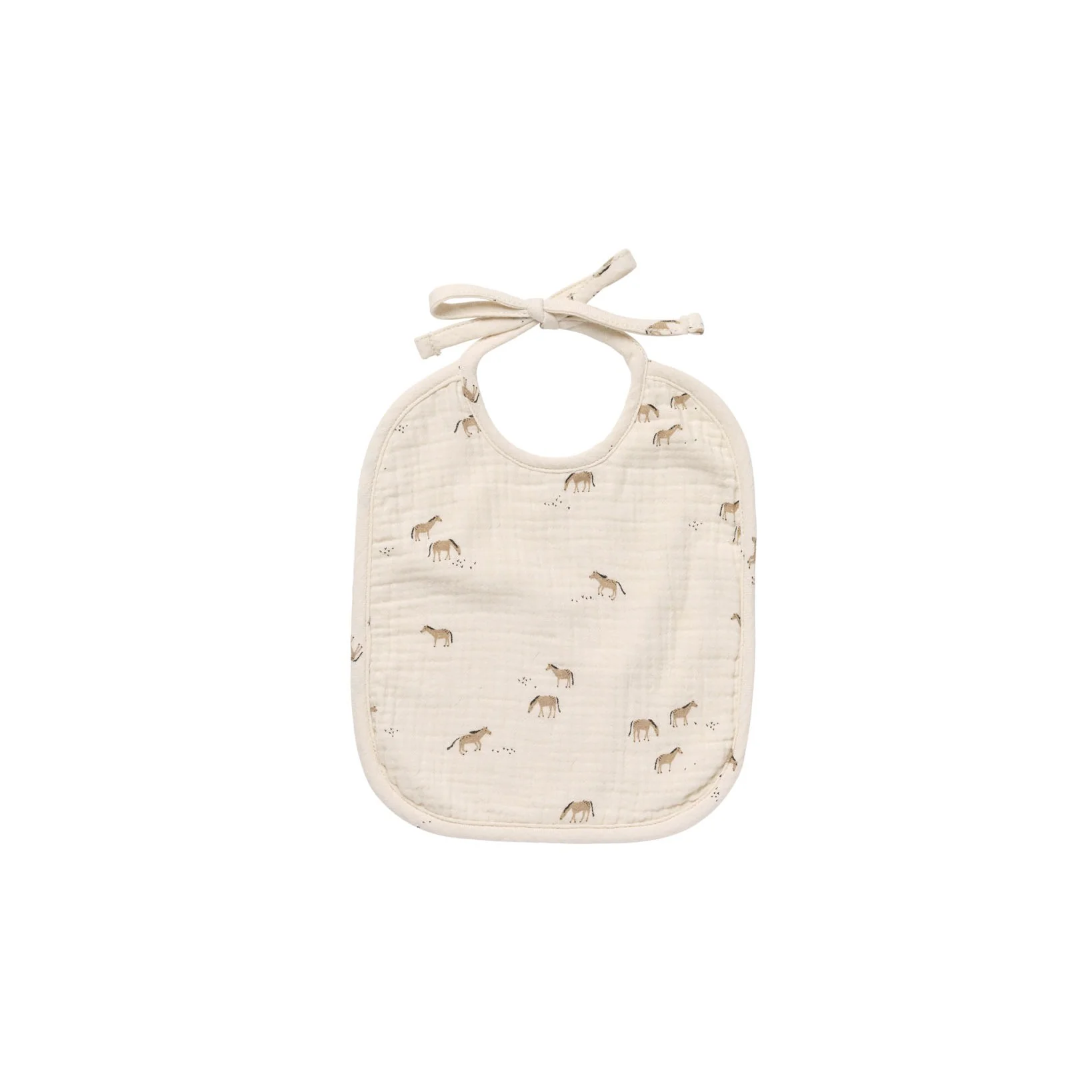Woven Tie Bib - Horses