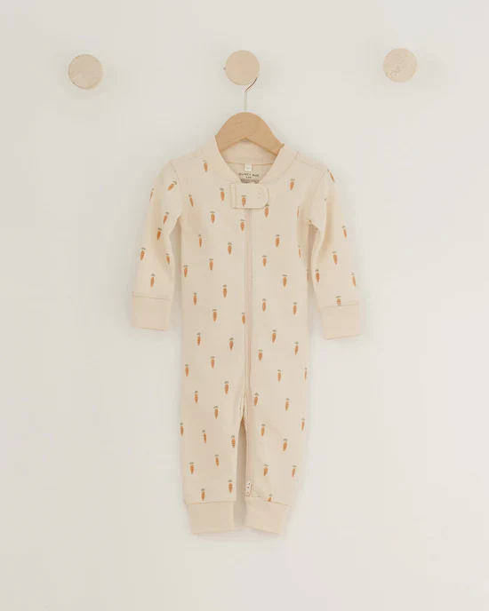 Zip Longsleeve Sleeper - Carrots - Image 3