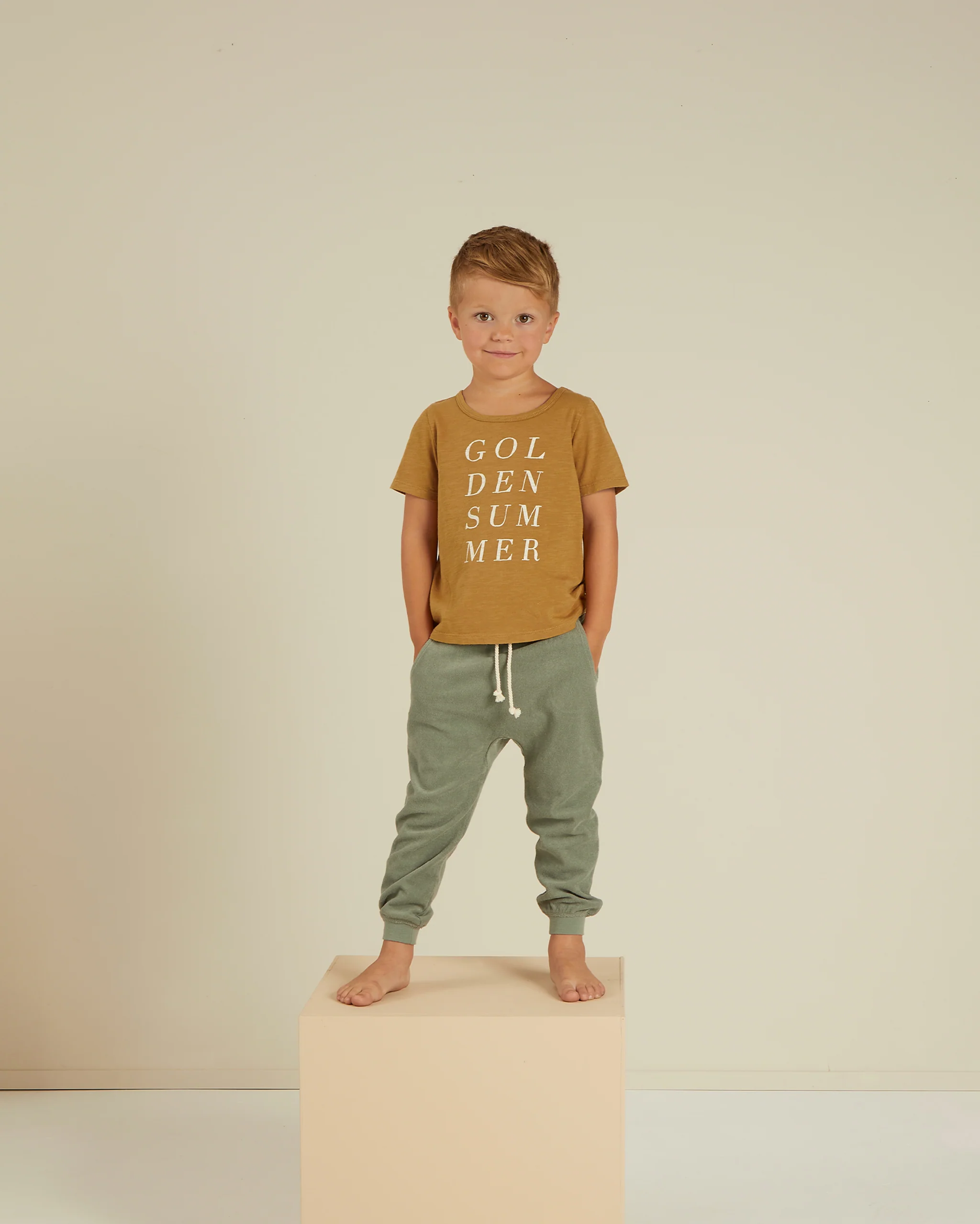 Rylee + Cru Terry Sweatpant - Aqua - Image 3