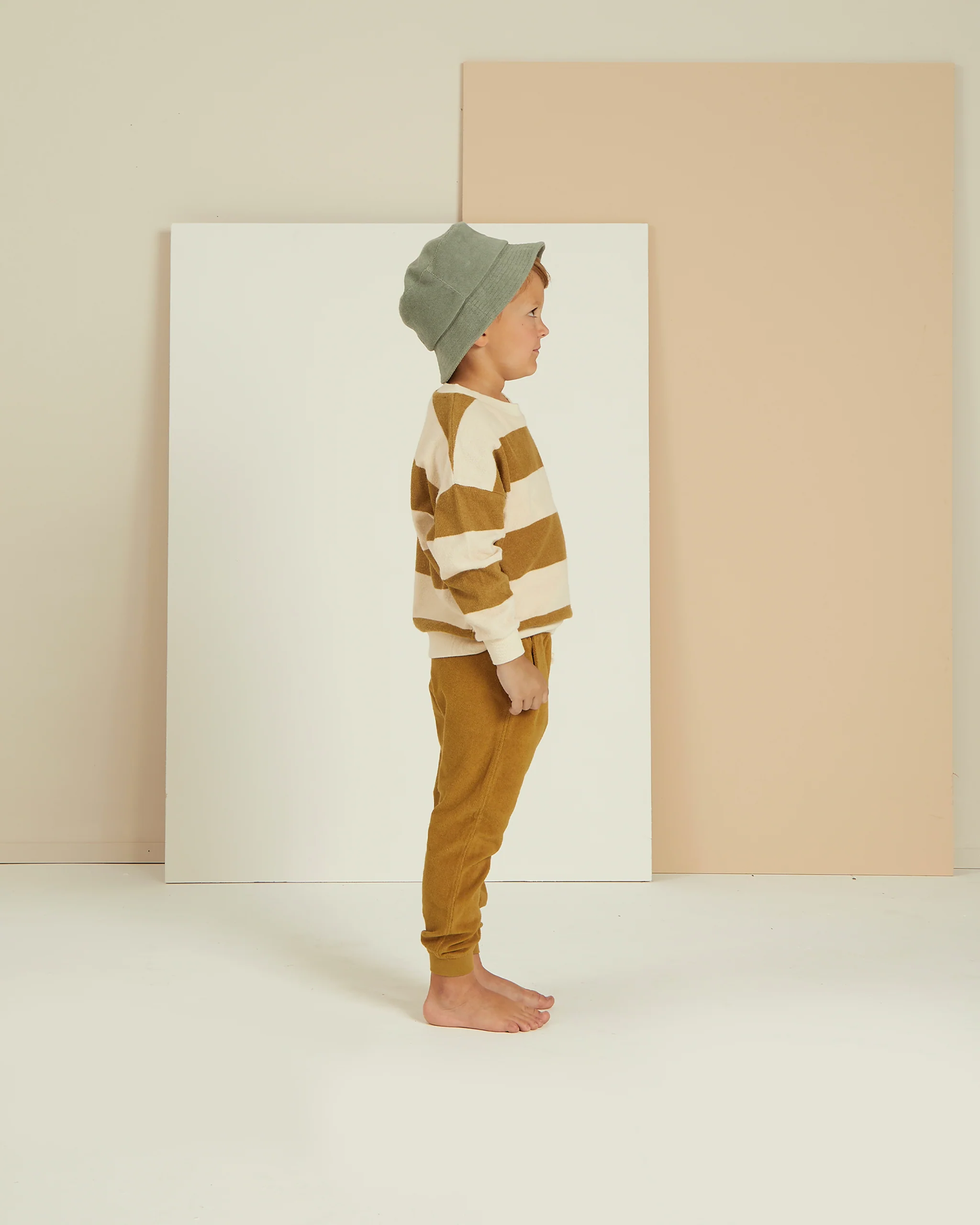 Rylee + Cru Terry Sweatpant - Gold - Image 3