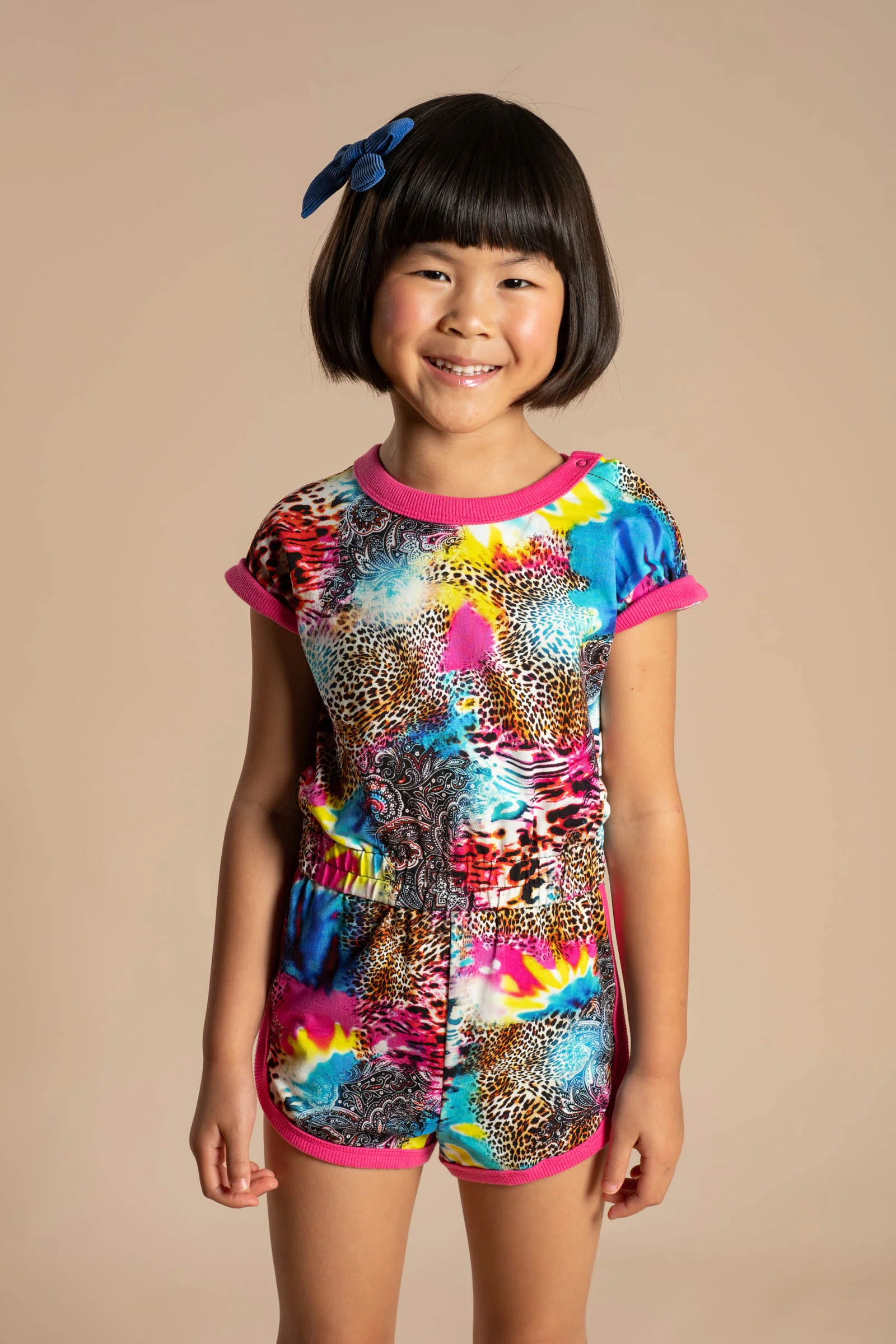 Rock Your Baby Abstract Leopard Romper - Image 2