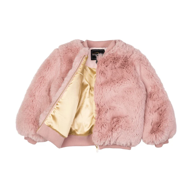 Rock Your Baby All Heart Faux Fur Jacket With Lining