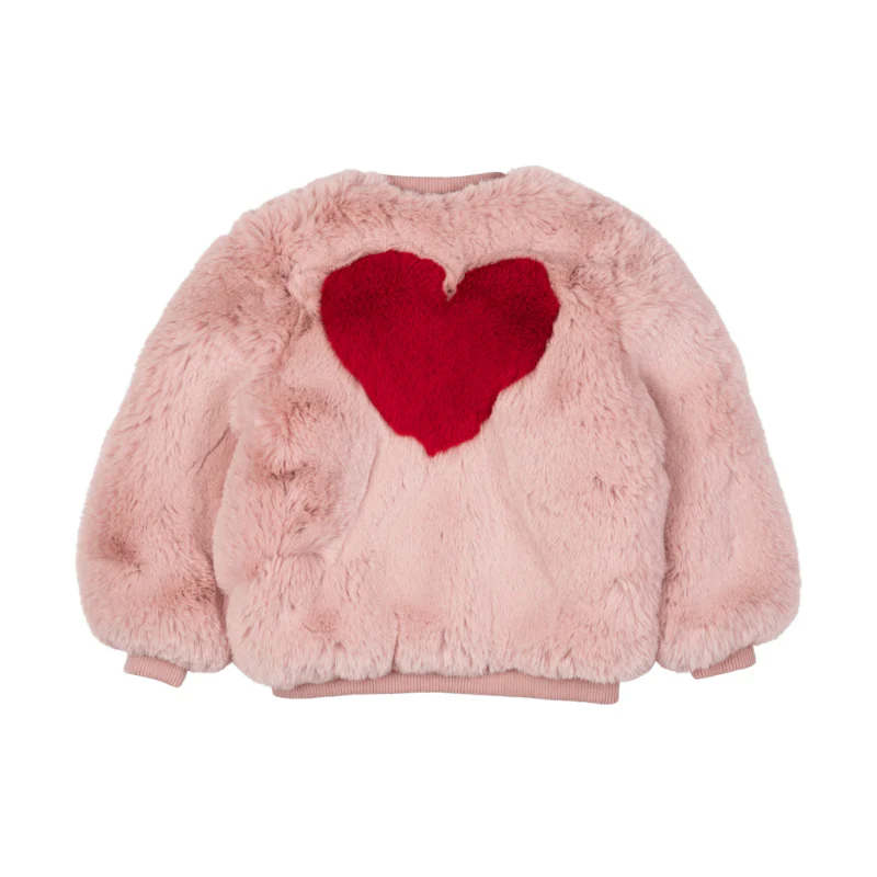 Rock Your Baby All Heart Faux Fur Jacket With Lining - Image 2