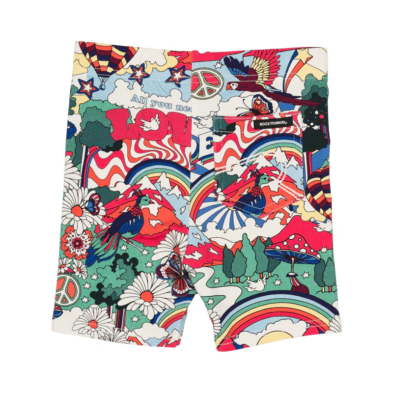 Rock Your Baby All You Need Is Love Bike Shorts - Image 2