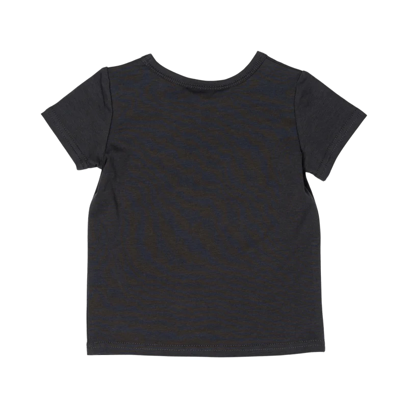 Rock Your Baby Bertie Bear Charcoal Baby T-Shirt - Image 2