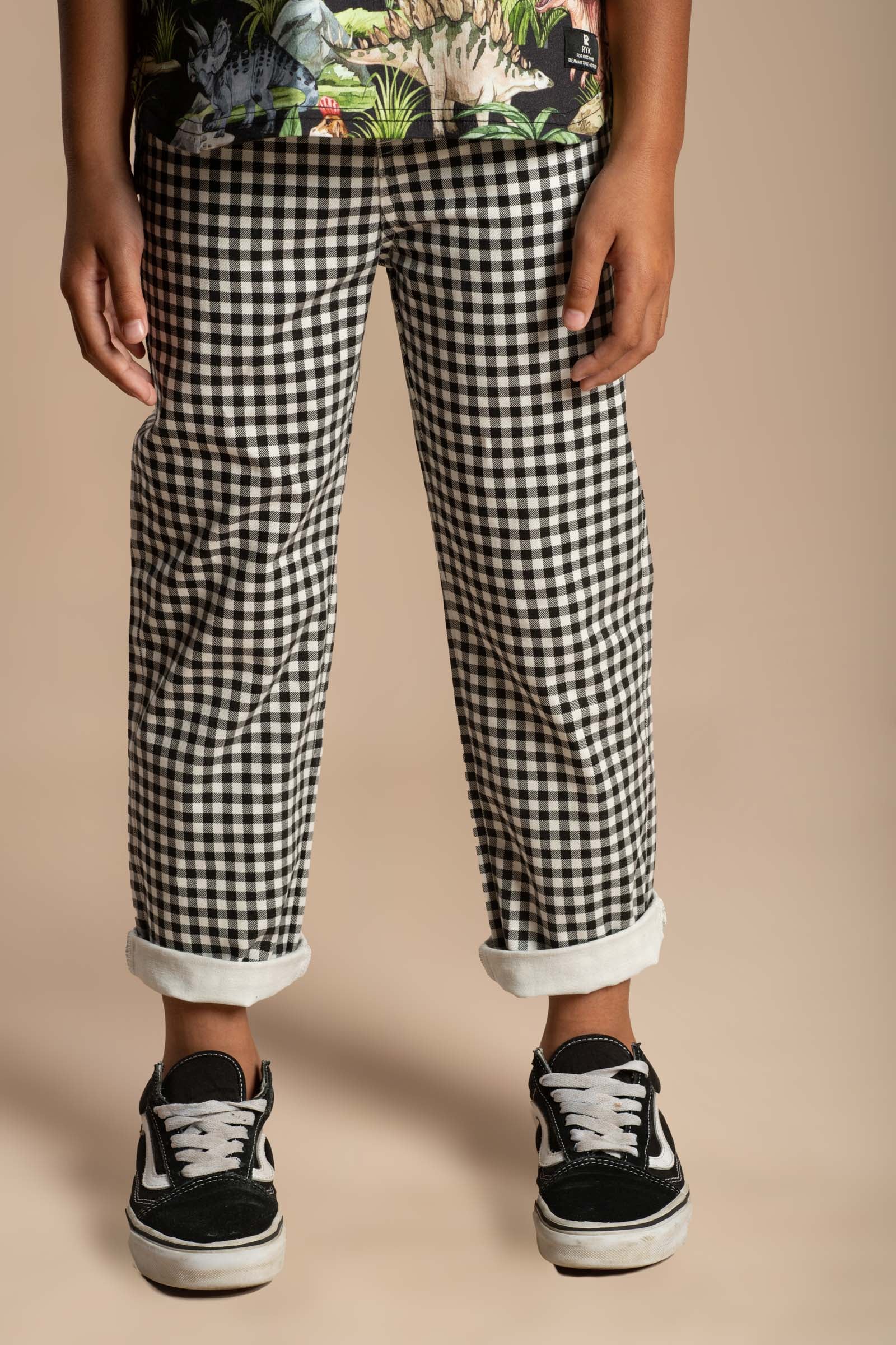 Rock Your Baby Black And White Gingham Pants - Image 2