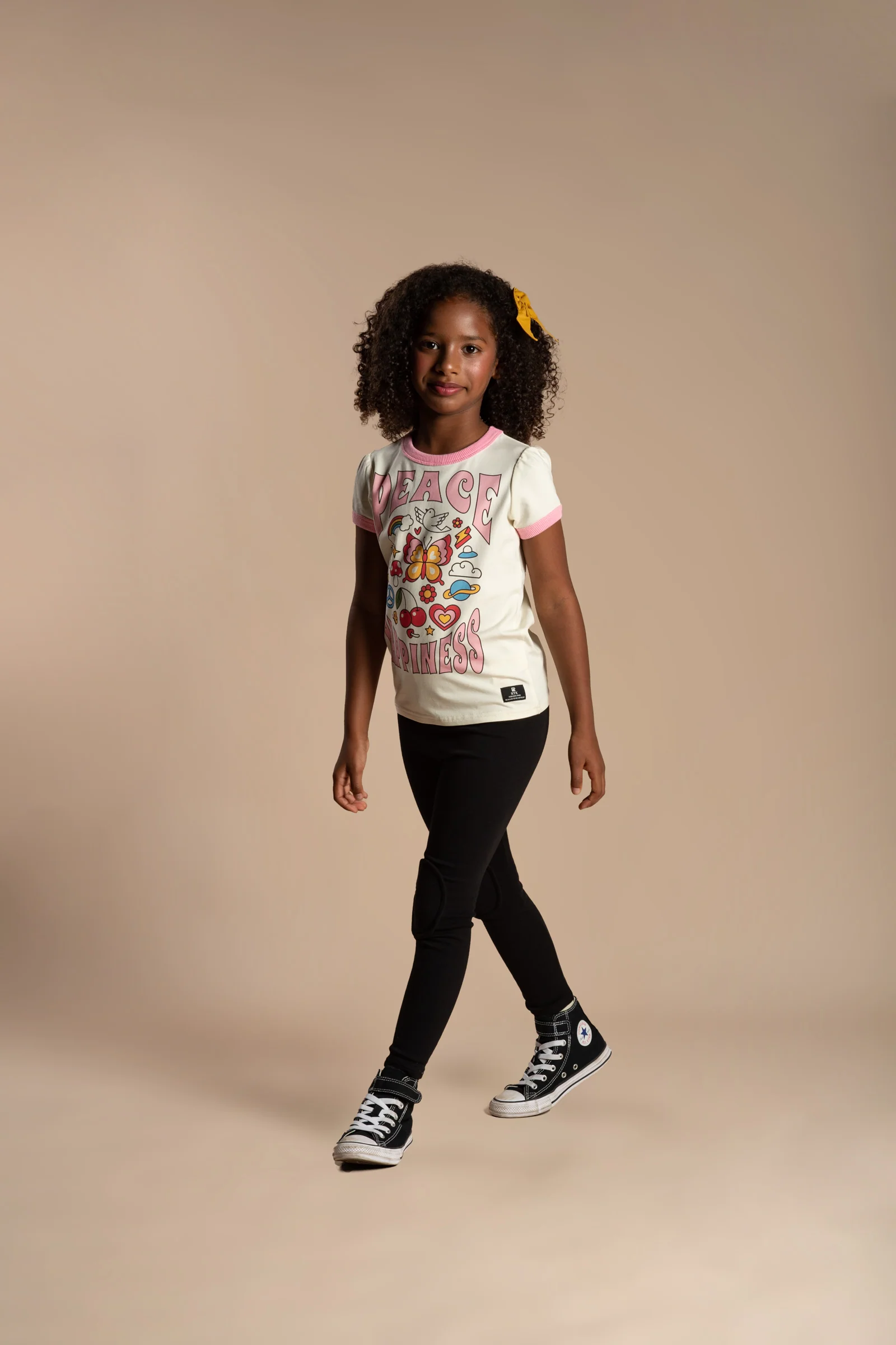 Rock Your Baby Black Knee Patch Tights - Image 2