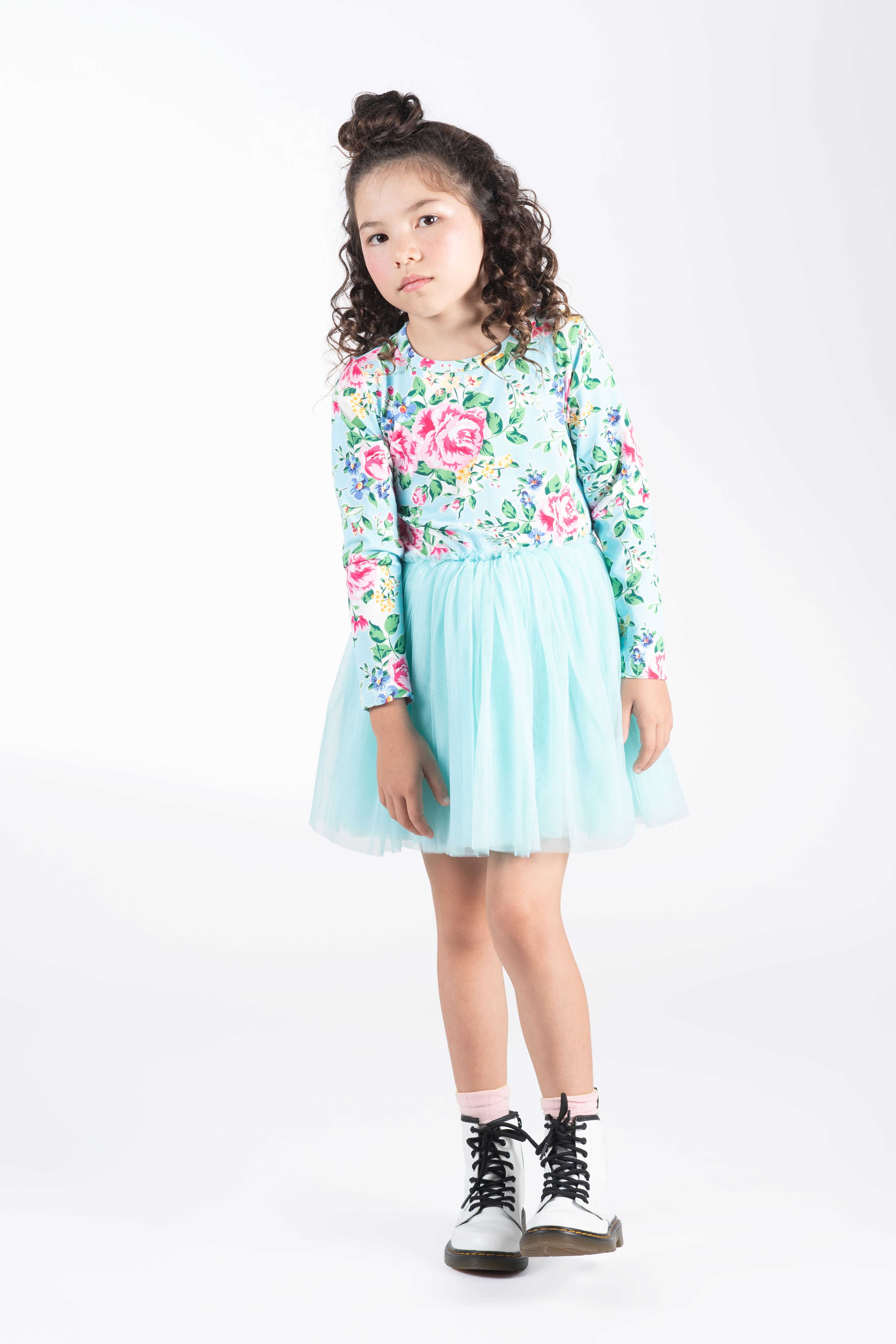 Blue Garden Circus Dress - Image 5