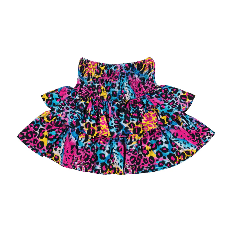 Rock Your Baby Blue Miami Leopard Rara Skirt - Image 3