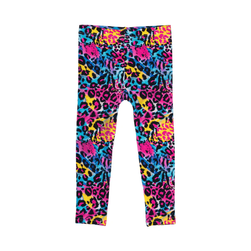 Rock Your Baby Blue Miami Leopard Tights - Image 2