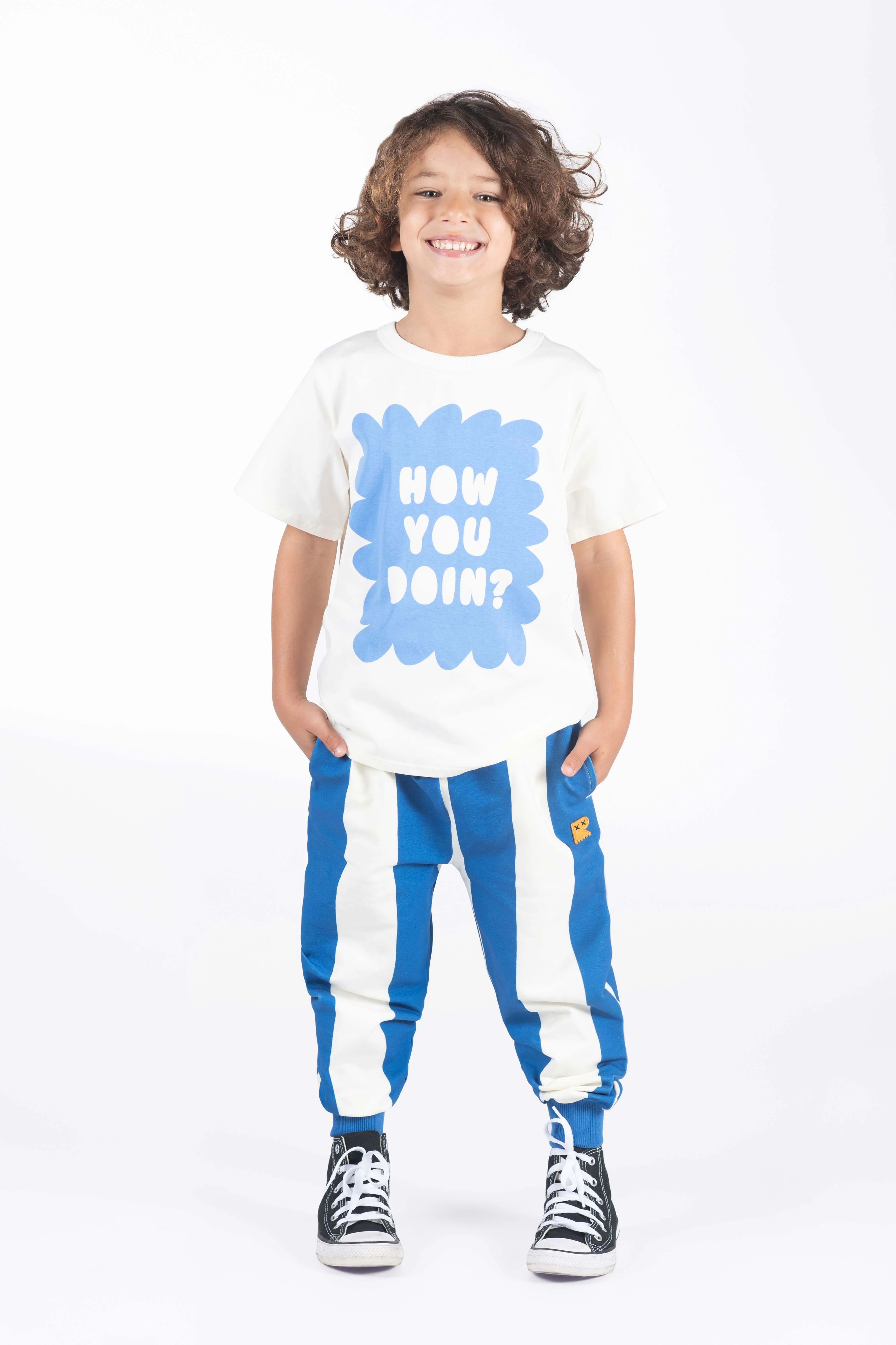 Blue Stripe Trackies - Image 2