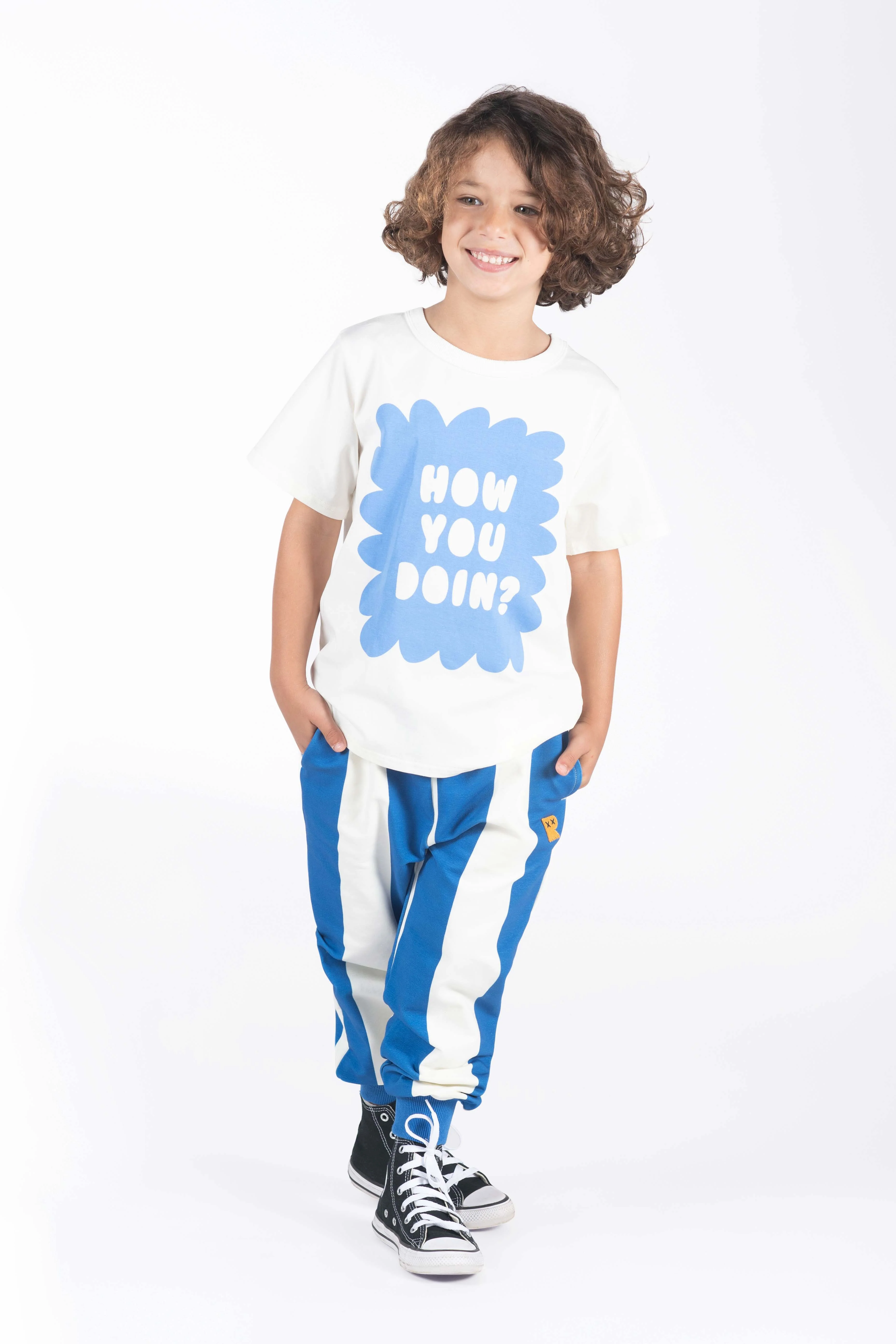 Blue Stripe Trackies - Image 4