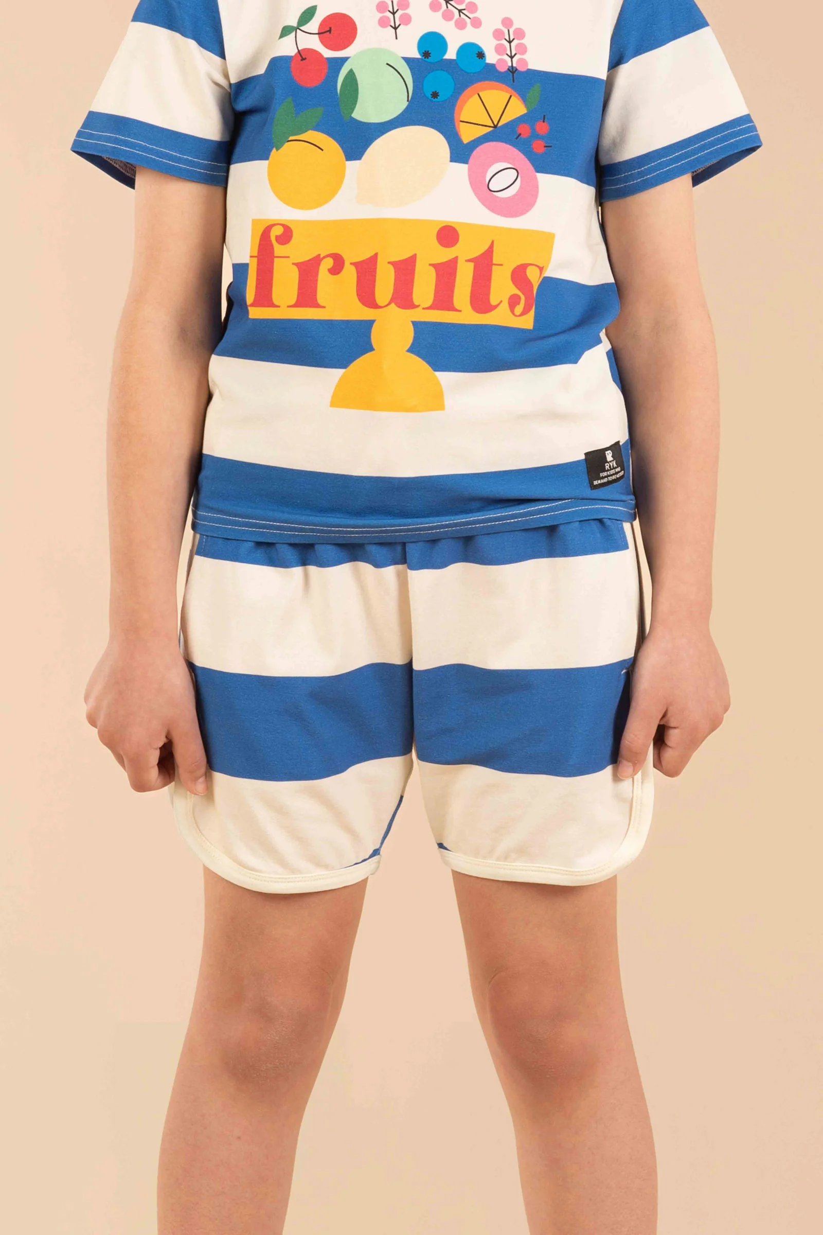 Rock Your Baby Blue Stripes Shorts - Image 2