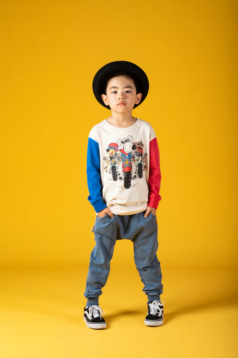 Rock Your Baby Blue Wash Trackies - Image 4