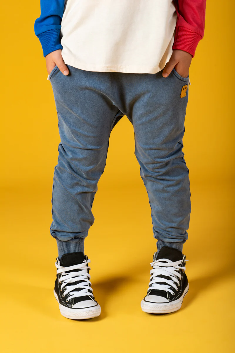 Rock Your Baby Blue Wash Trackies - Image 5