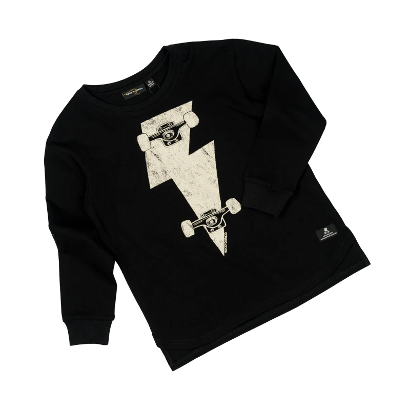 Rock Your Baby Bolt Long Sleeve Boxy Fit T-Shirt - Image 3