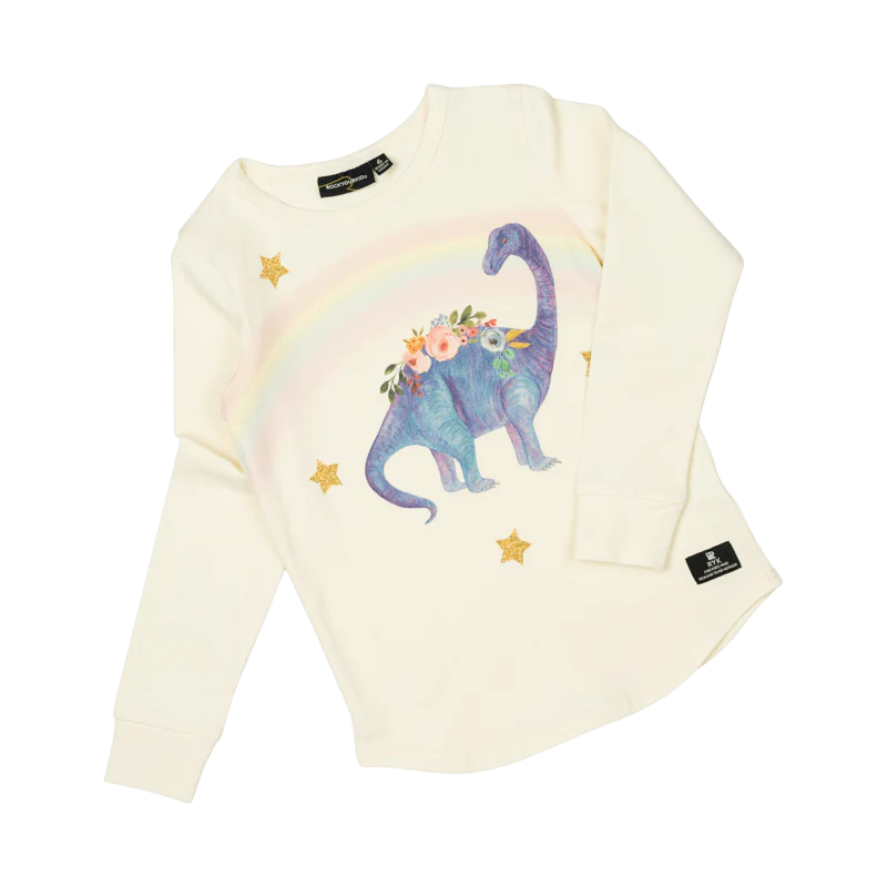 Rock Your Baby Bouquet Dinosaur Long Sleeve T-Shirt - Image 3