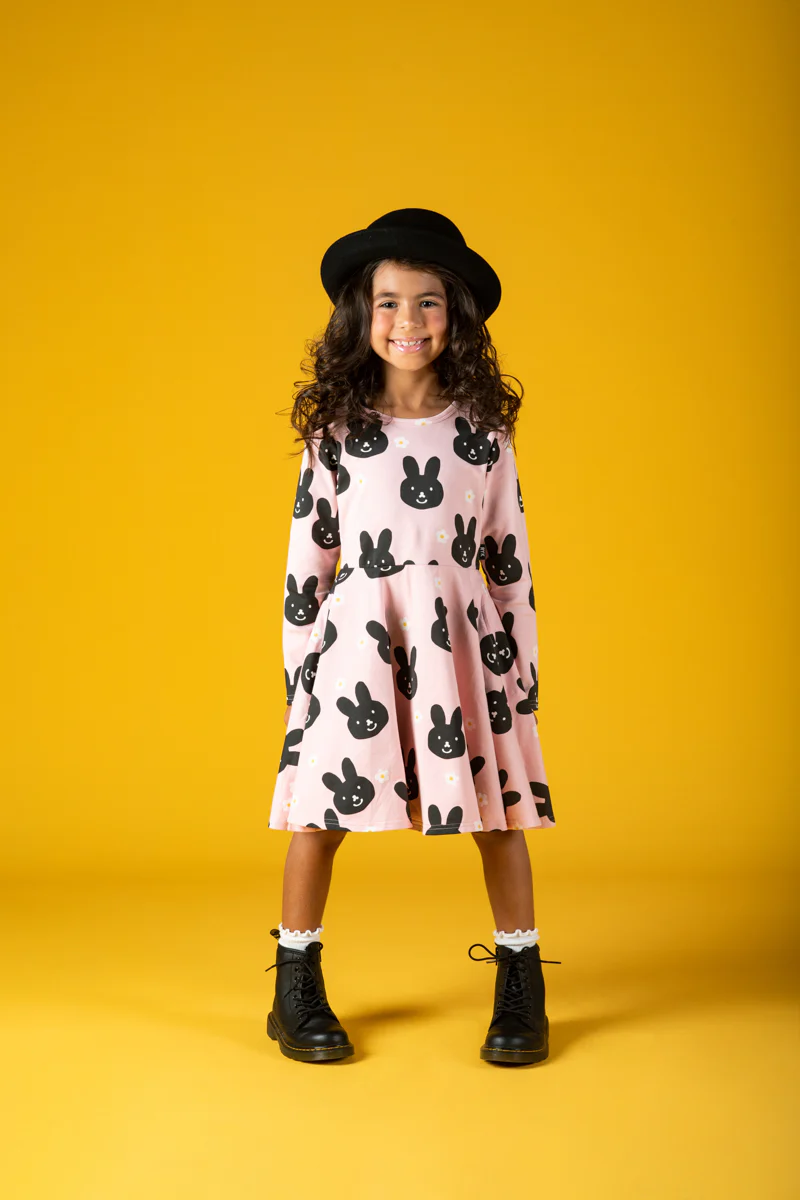 Rock Your Baby Bunny Face Waisted Dress - Image 5