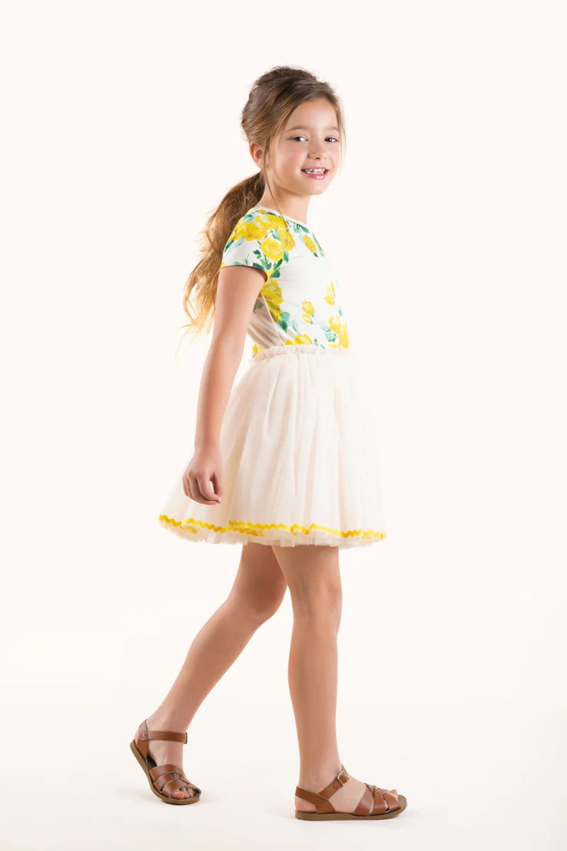 Rock Your Baby Circus Dress - Yellow Roses - Image 2