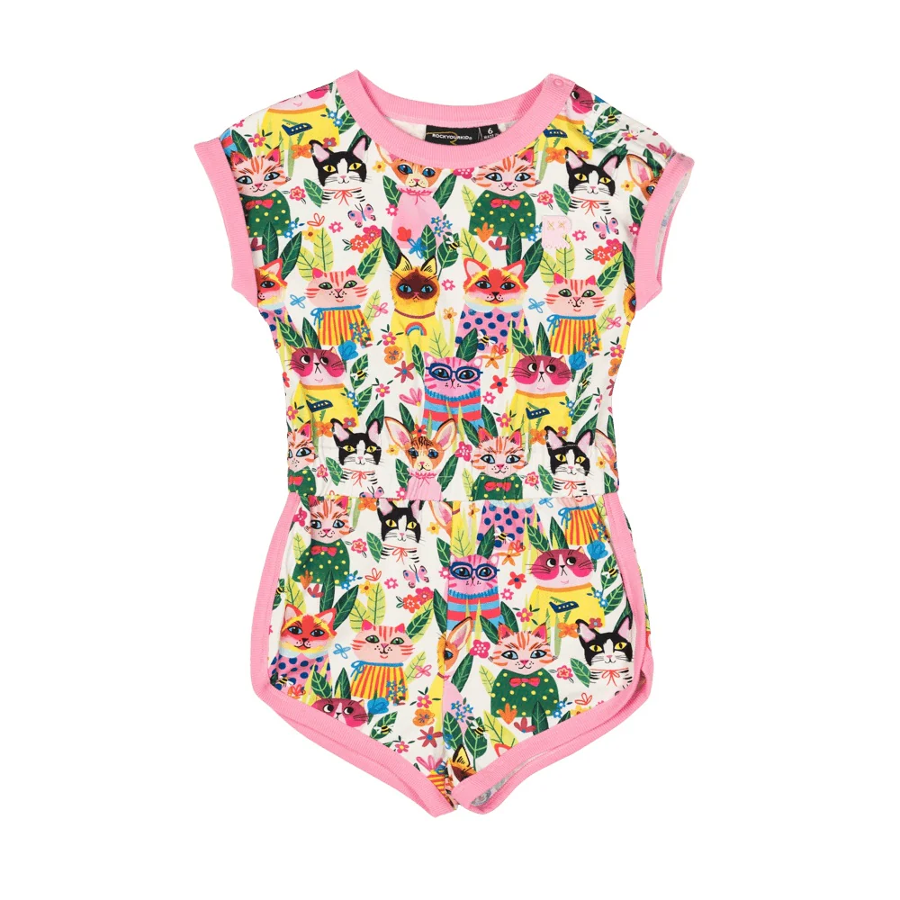 Rock Your Baby Cool Cats Romper