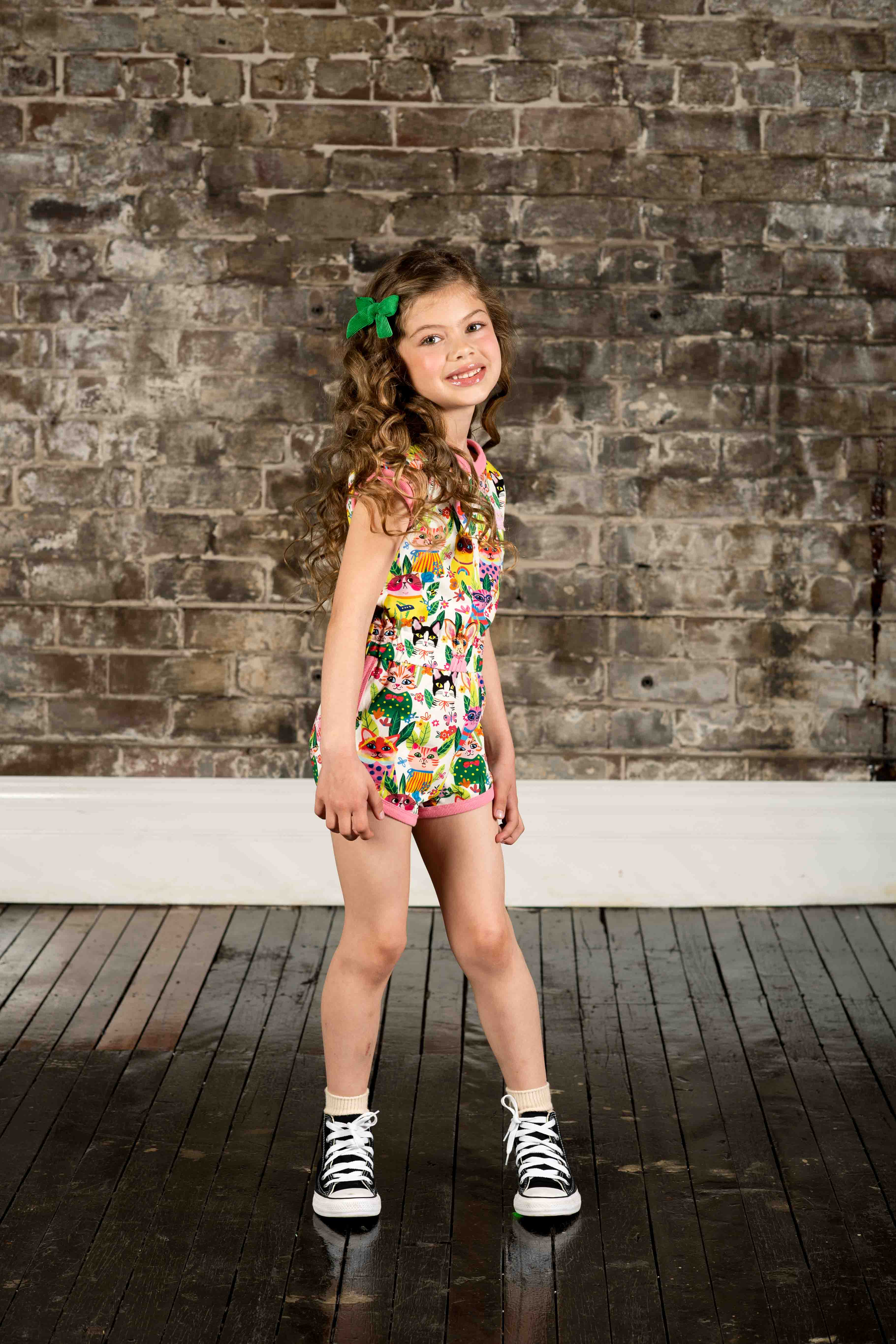 Rock Your Baby Cool Cats Romper - Image 2