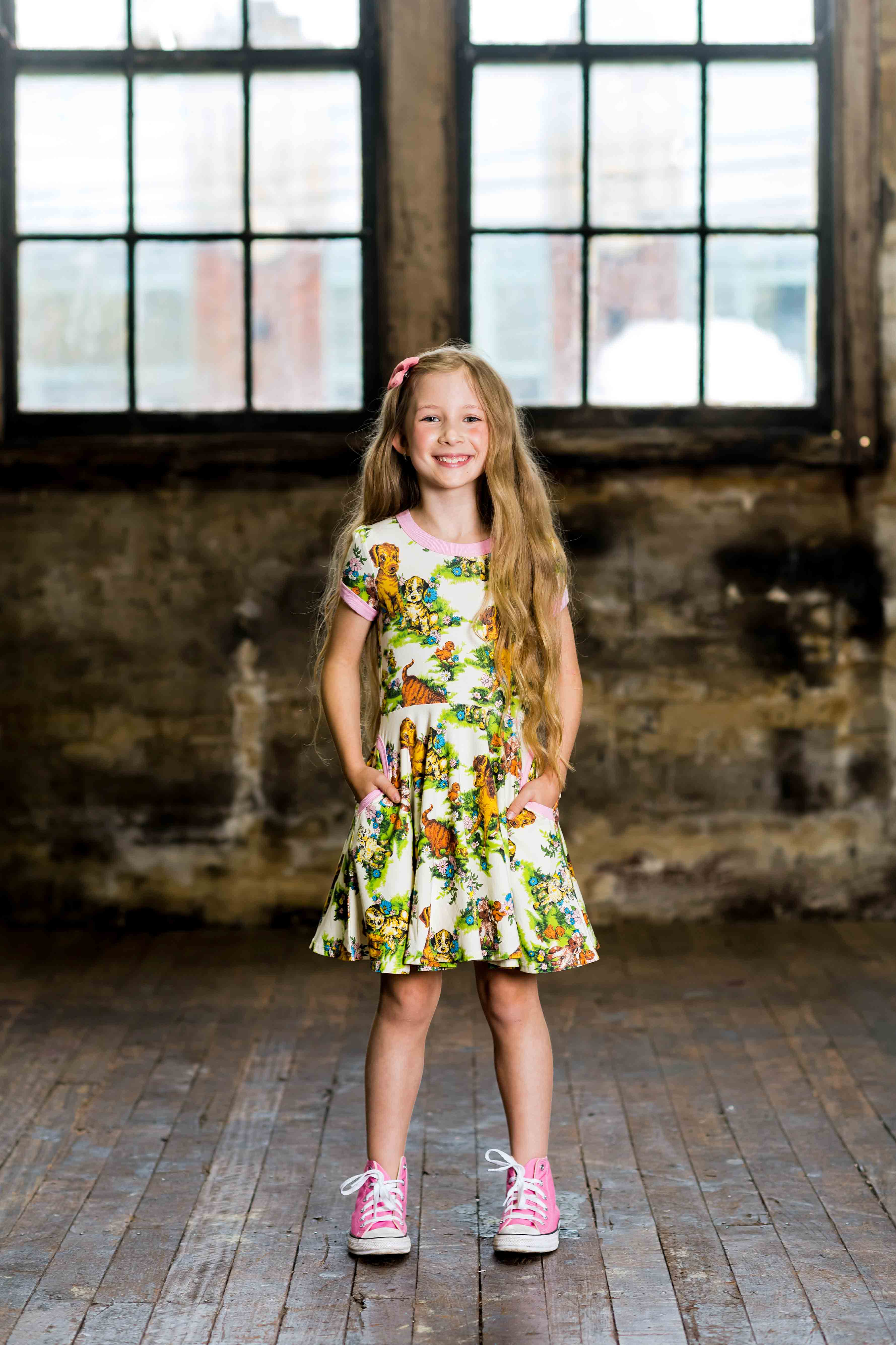 Rock Your Baby Country Life Short Sleeve Ringer Waisted Dress - Image 2
