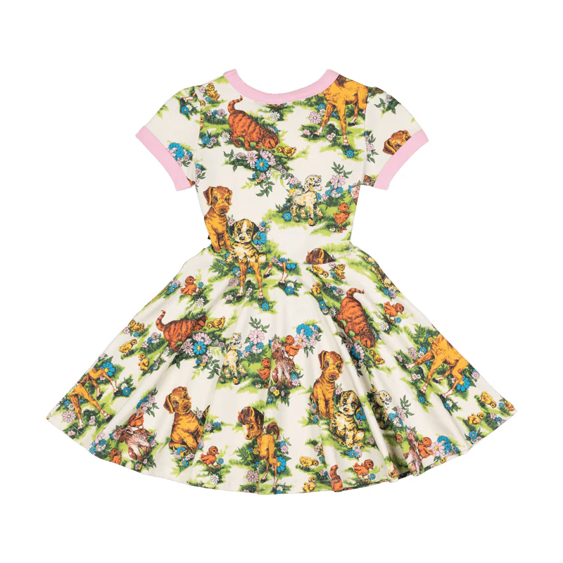Rock Your Baby Country Life Short Sleeve Ringer Waisted Dress - Image 3