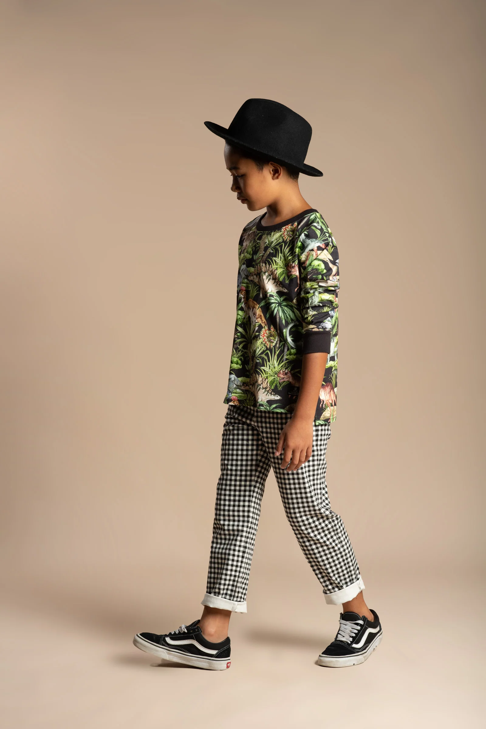 Rock Your Baby Dino Jungle Long Sleeve Boxy Fit T-Shirt - Image 4