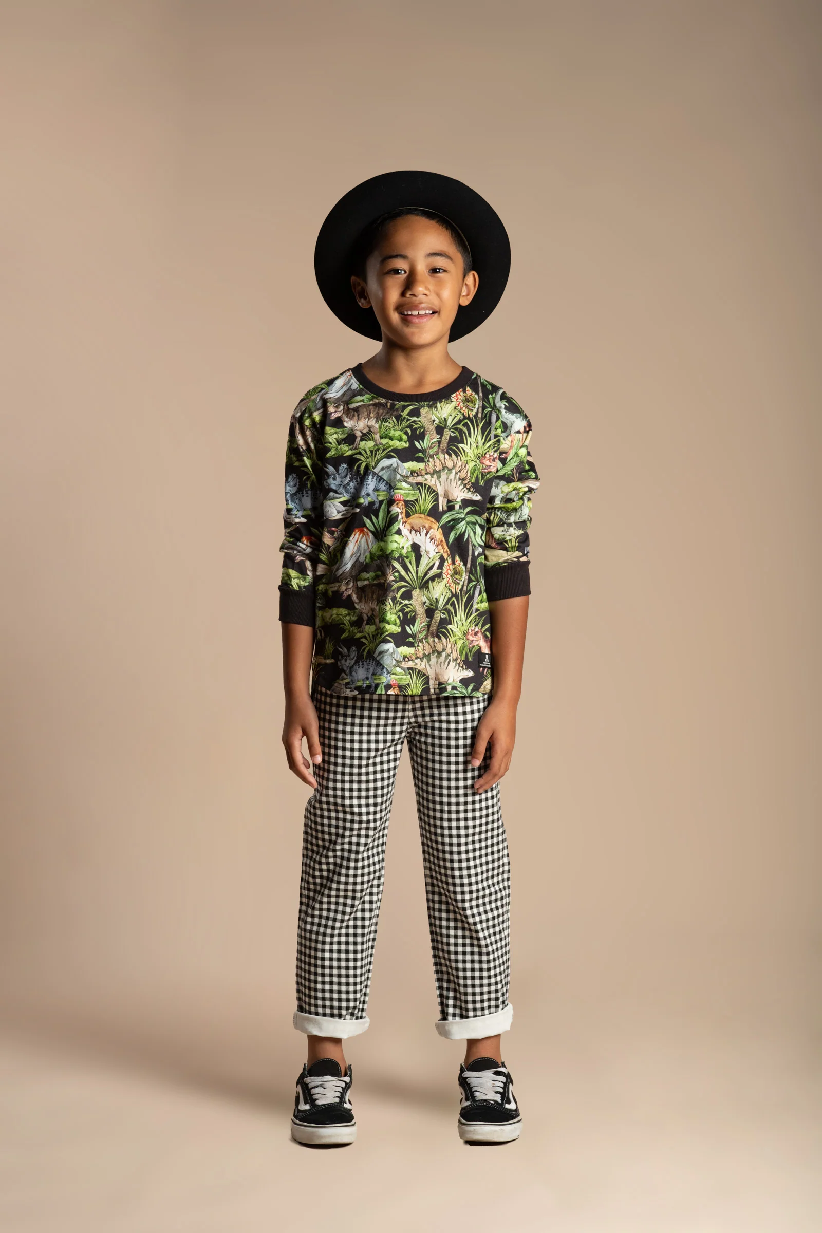 Rock Your Baby Dino Jungle Long Sleeve Boxy Fit T-Shirt - Image 5