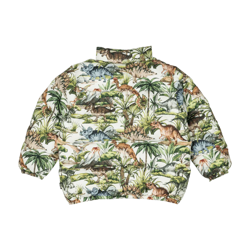 Rock Your Baby Dino Jungle Puff Padded Jacket - Image 4