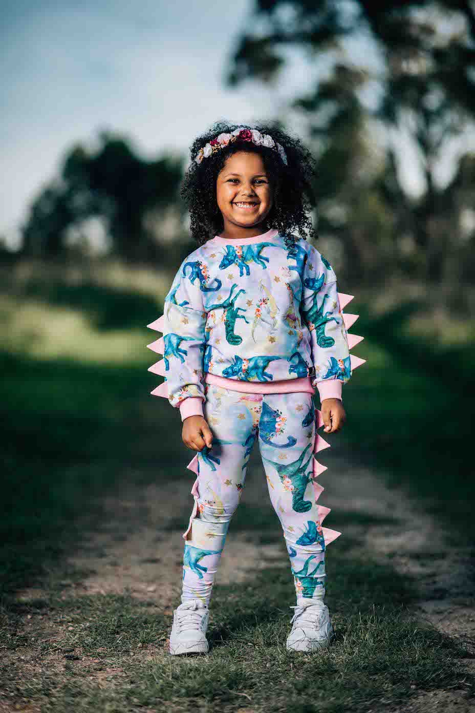Rock Your Baby Dinosaur Parade Tights - Image 4