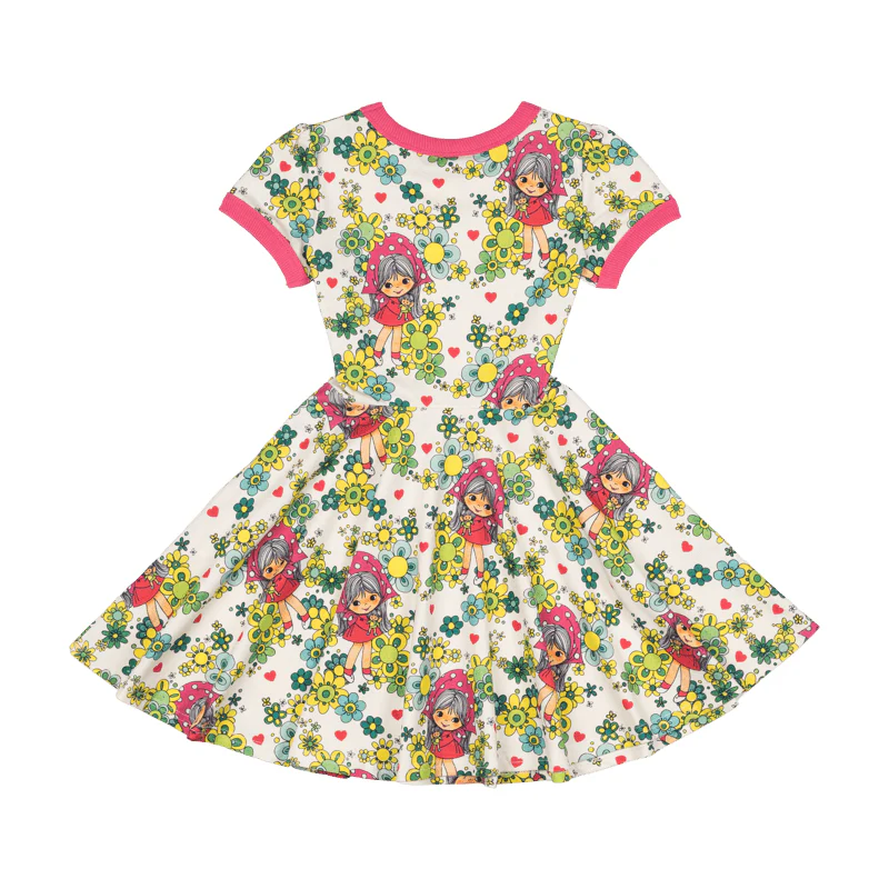 Rock Your Baby Dolly Short Sleeve Ringer Waisted Dress - Image 3
